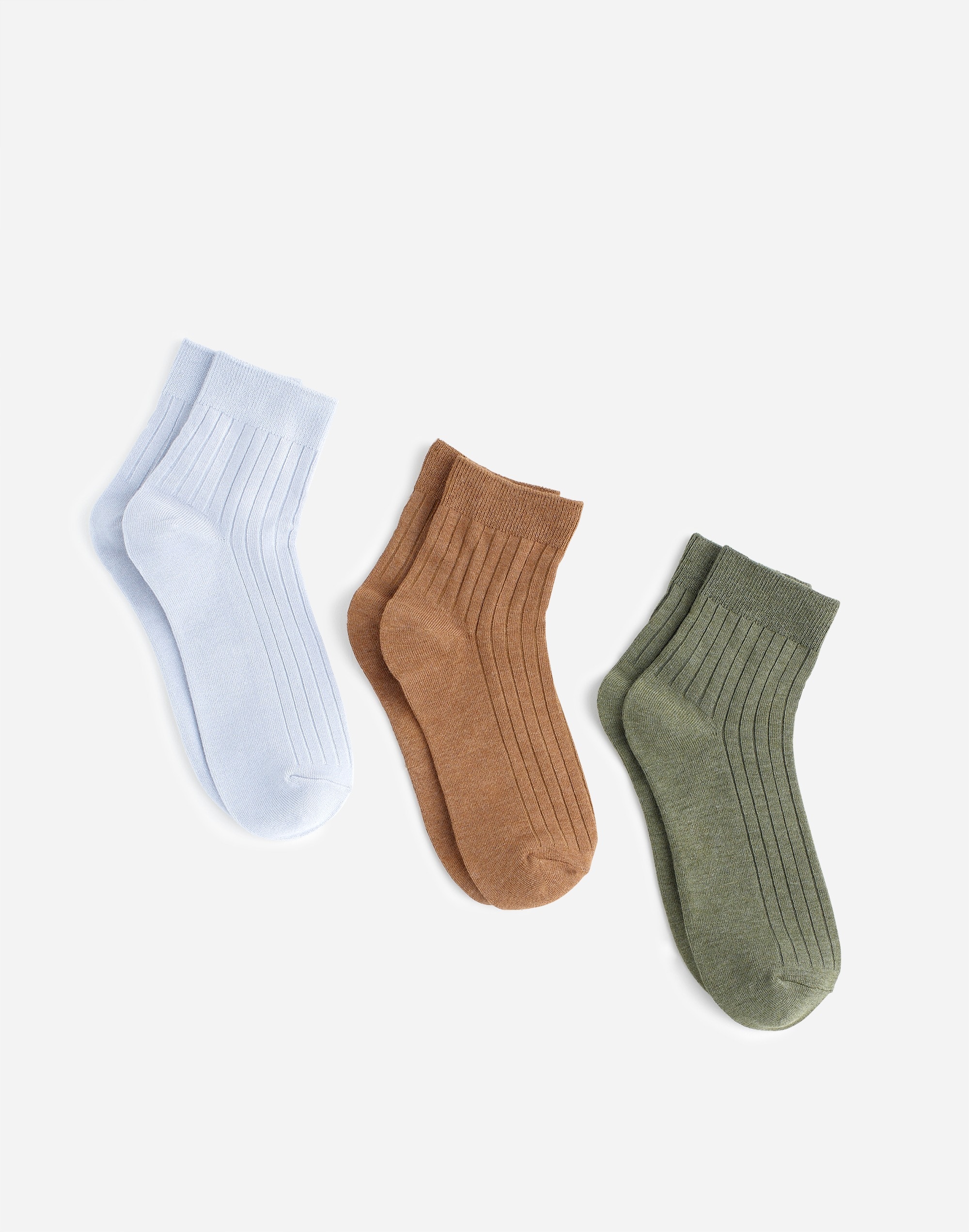 Three-Pack Slinky Ankle Socks | Madewell