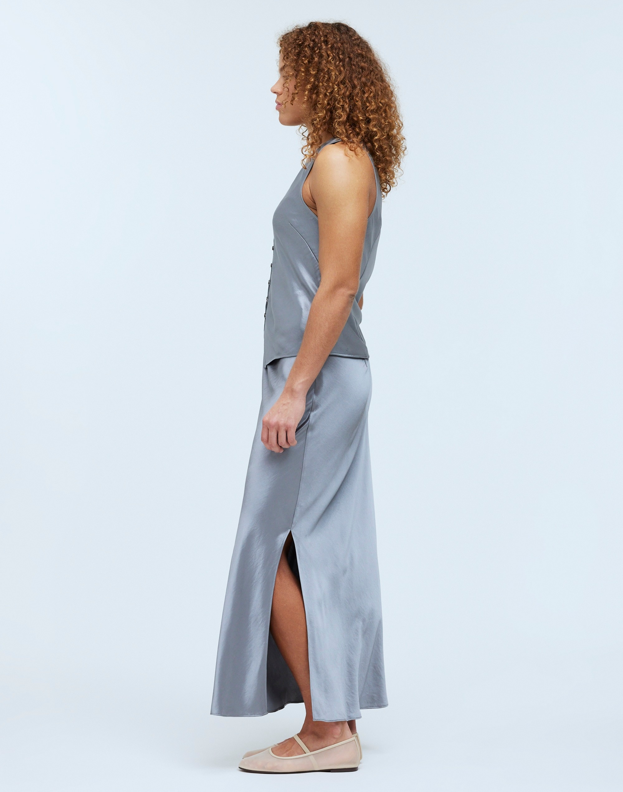 Satin Maxi Slip Skirt | Madewell