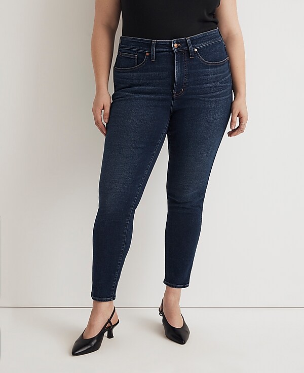 Plus Curvy 10&quot; High-Rise Skinny Jeans in Kingston Wash