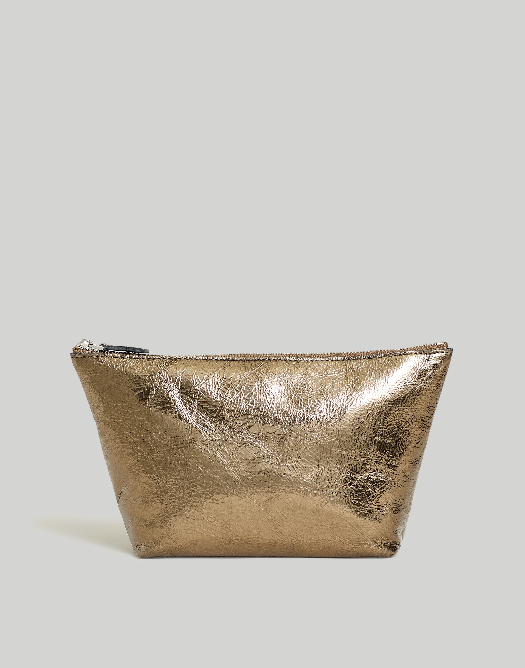 The Leather Pouch in Metallic | Madewell