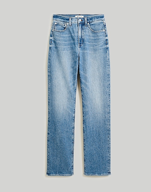 The Perfect Vintage Straight Jean in Kingsbury Wash: Knee-Rip Edition