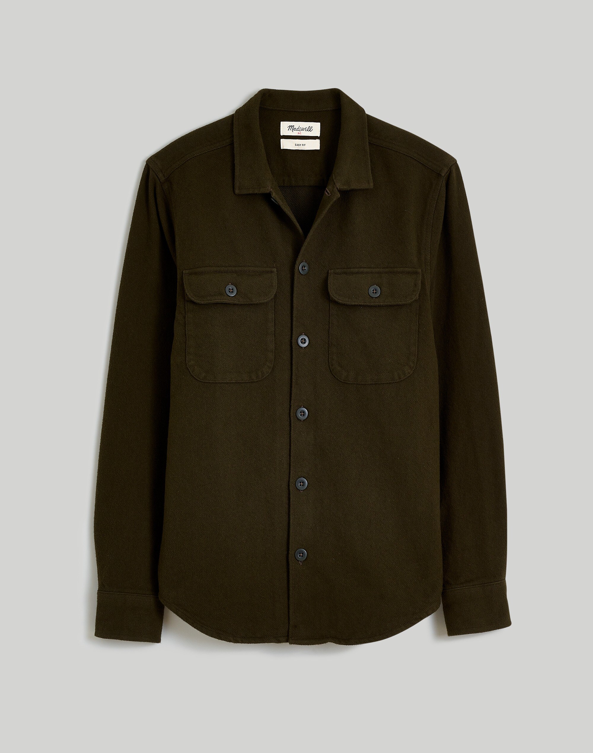 Brushed Flannel Easy Shirt-Jacket | Madewell