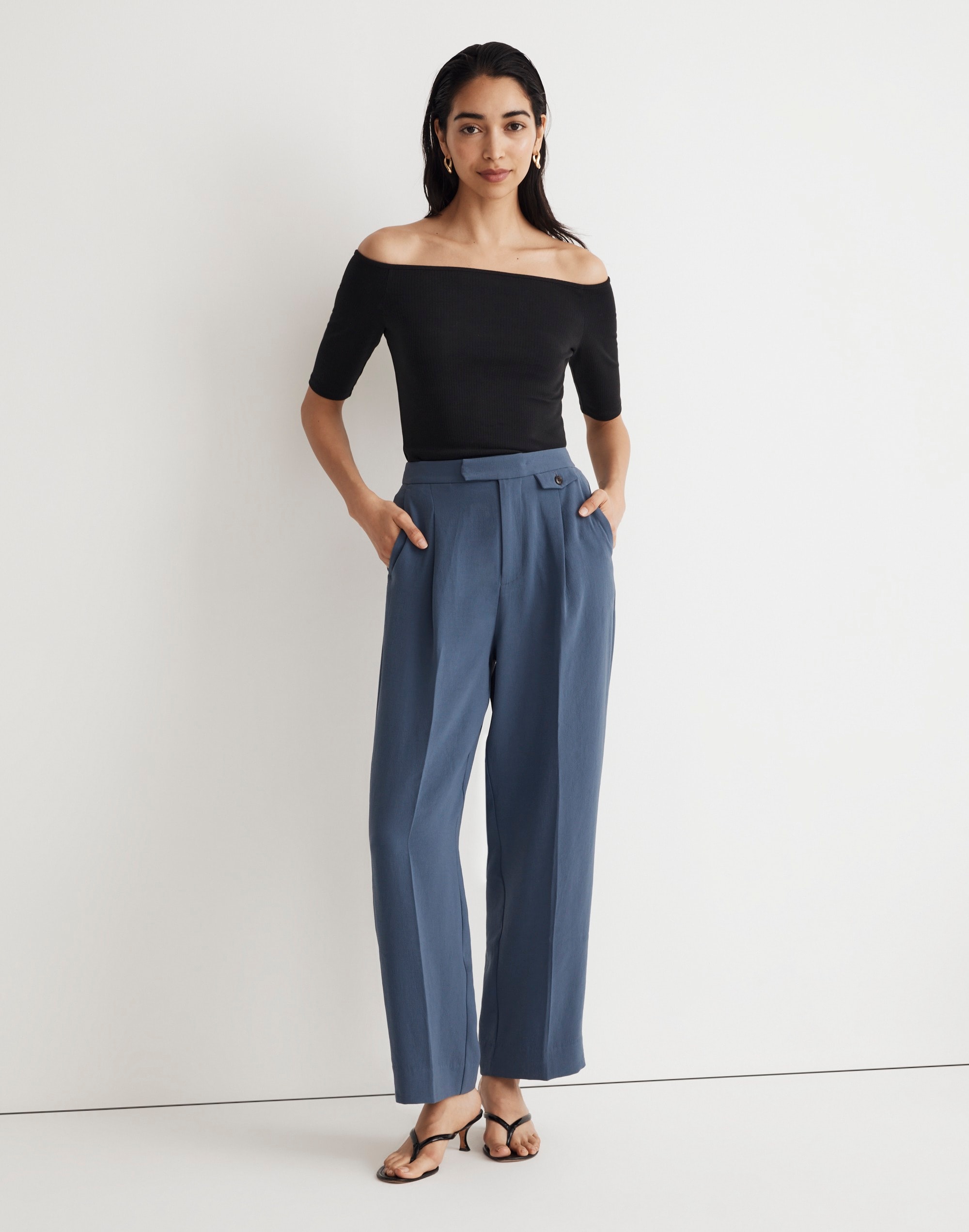 Mw The Rosedale High-rise Straight Pant In Nighttime