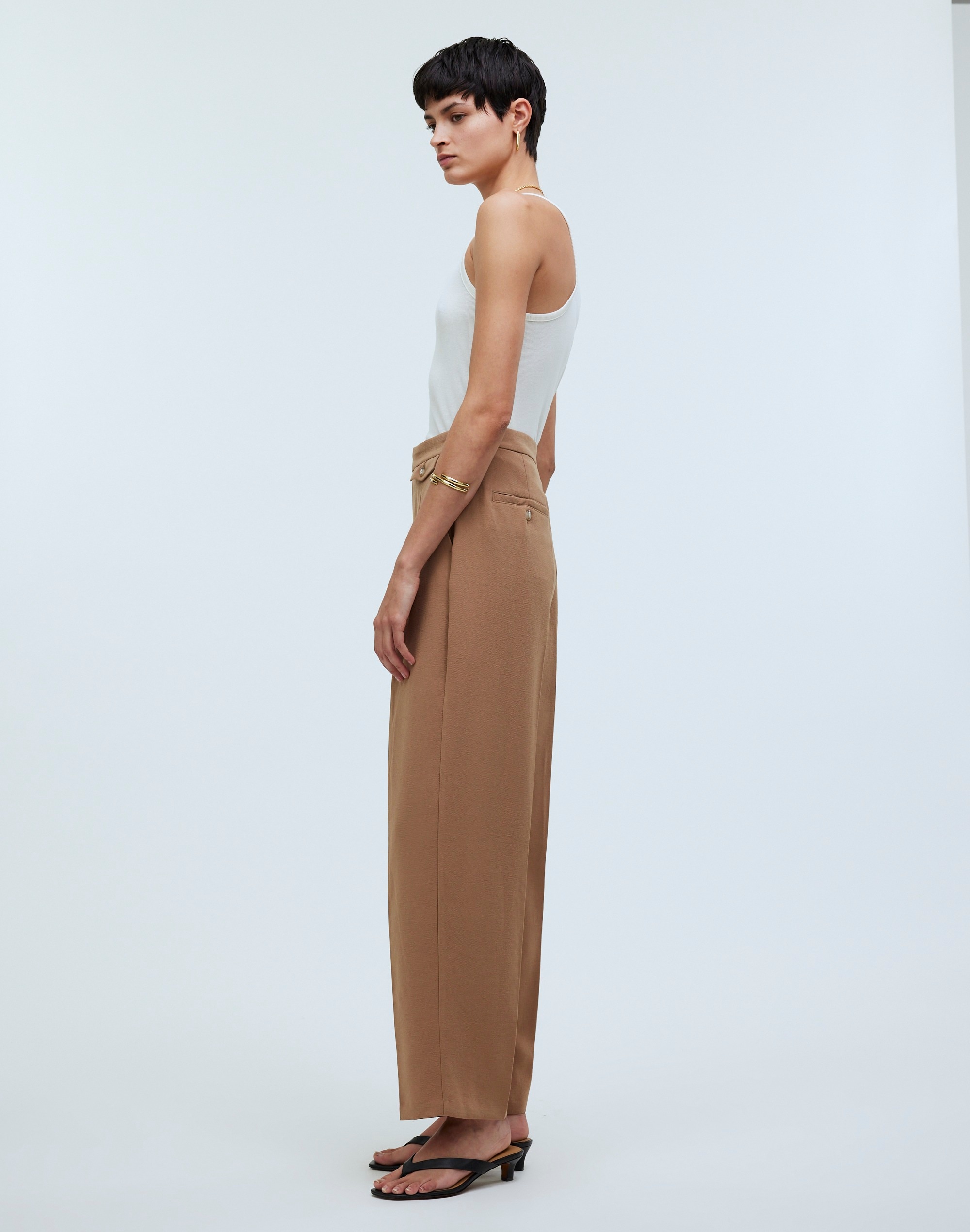 The Tall Rosedale High-Rise Straight Pant Crepe