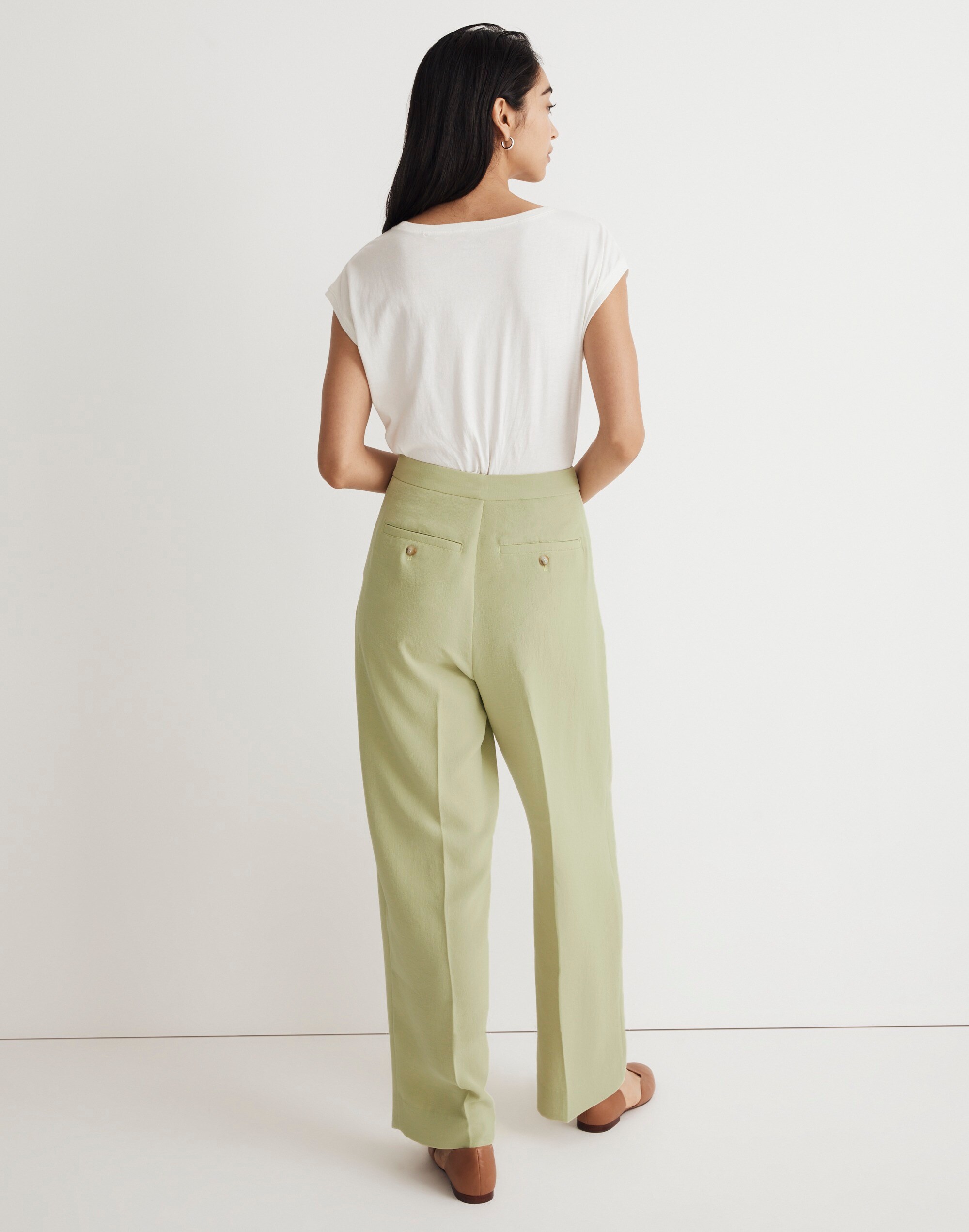 The Rosedale High-Rise Straight Pant in Crepe | Madewell