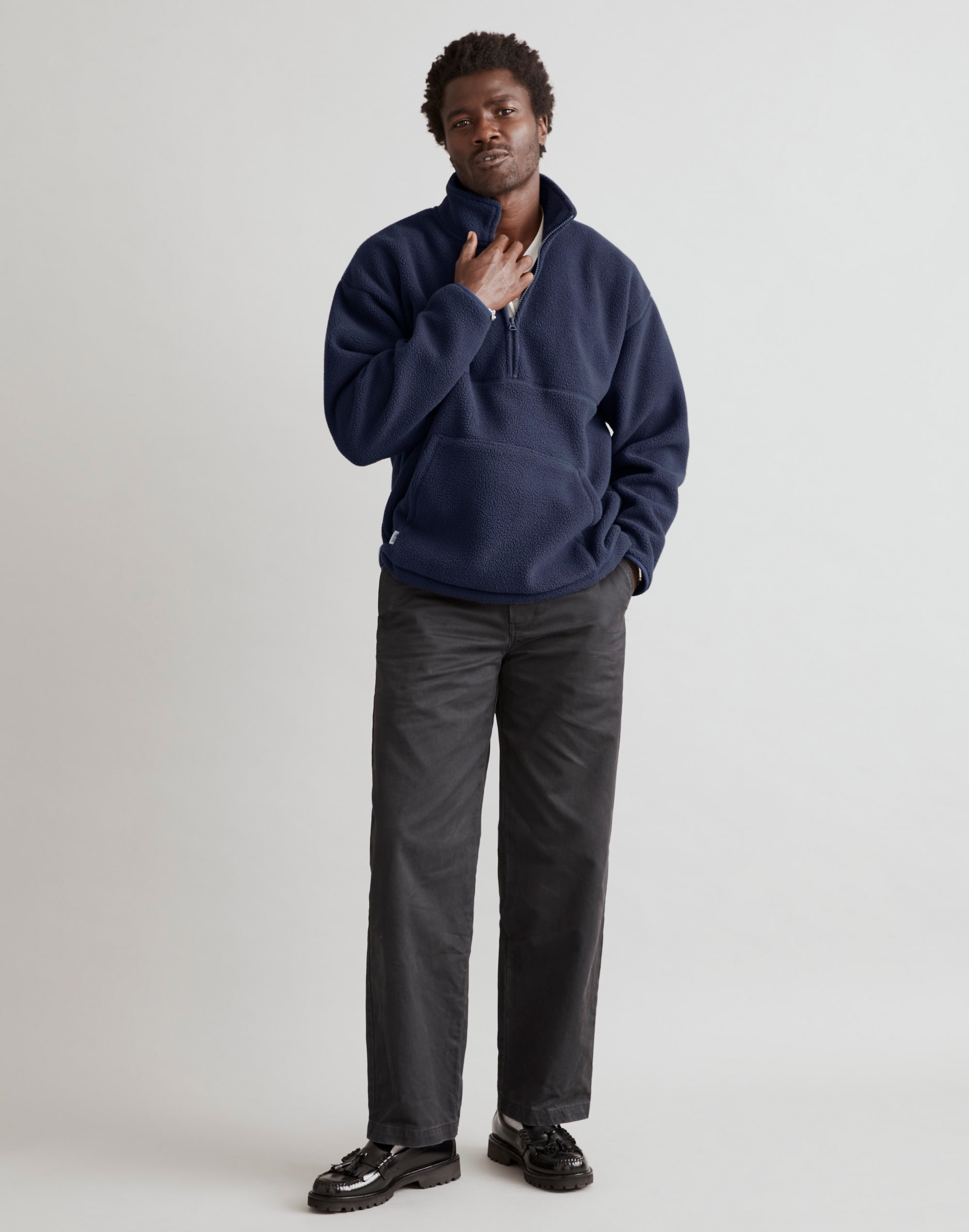 Half-Zip Mockneck Pullover Fleece