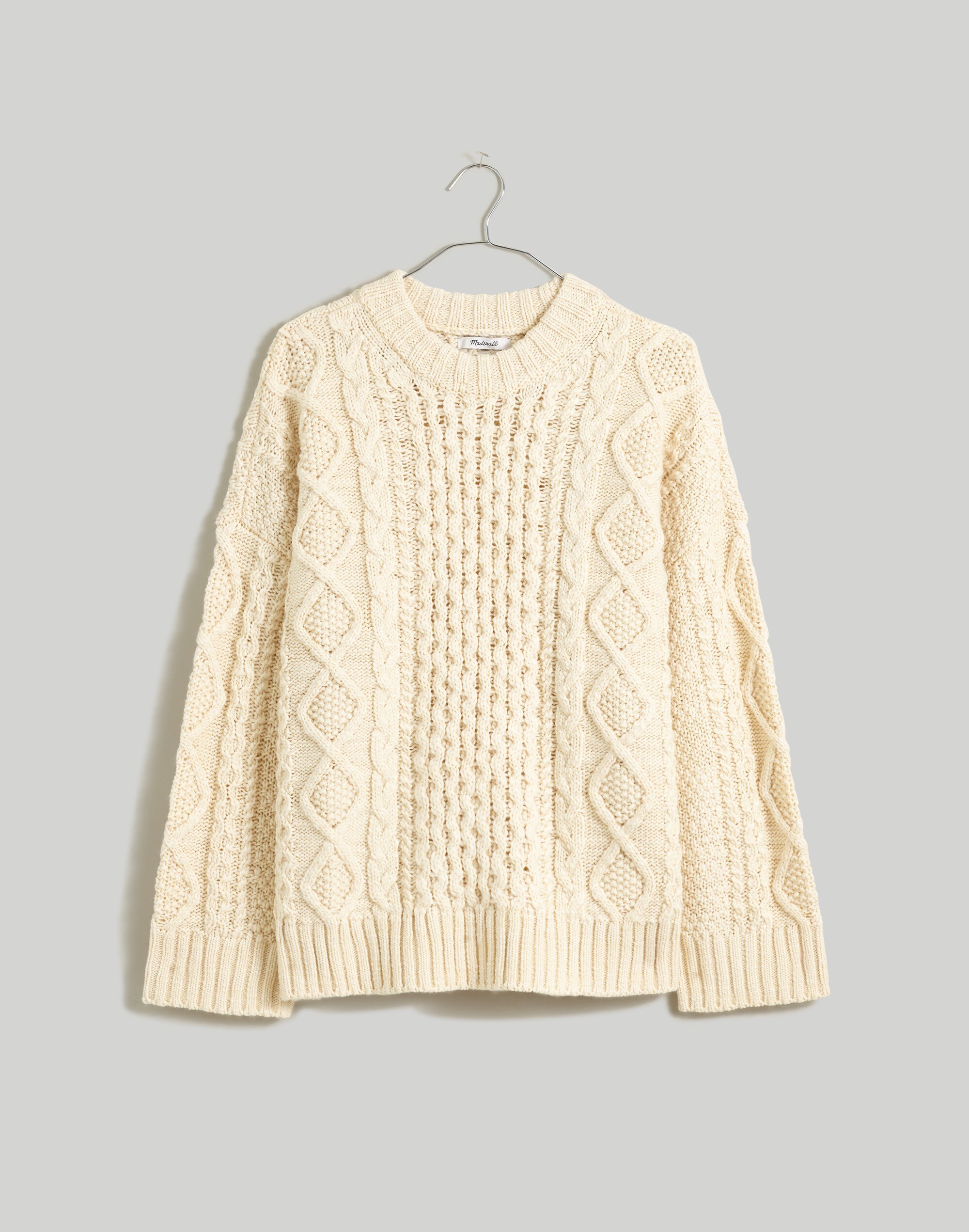 Cable-Knit Oversized Sweater