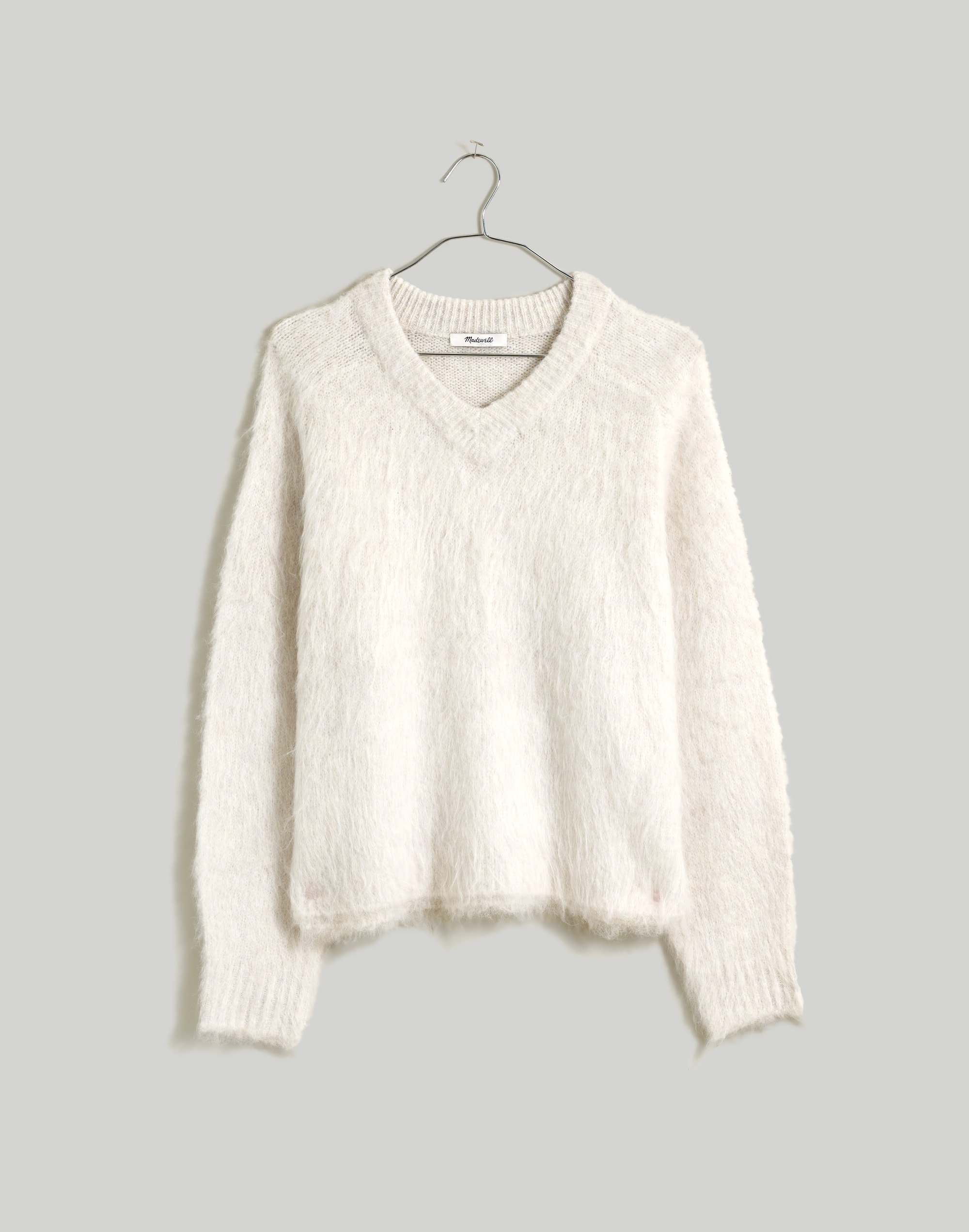 Brushed V-Neck Sweater | Madewell