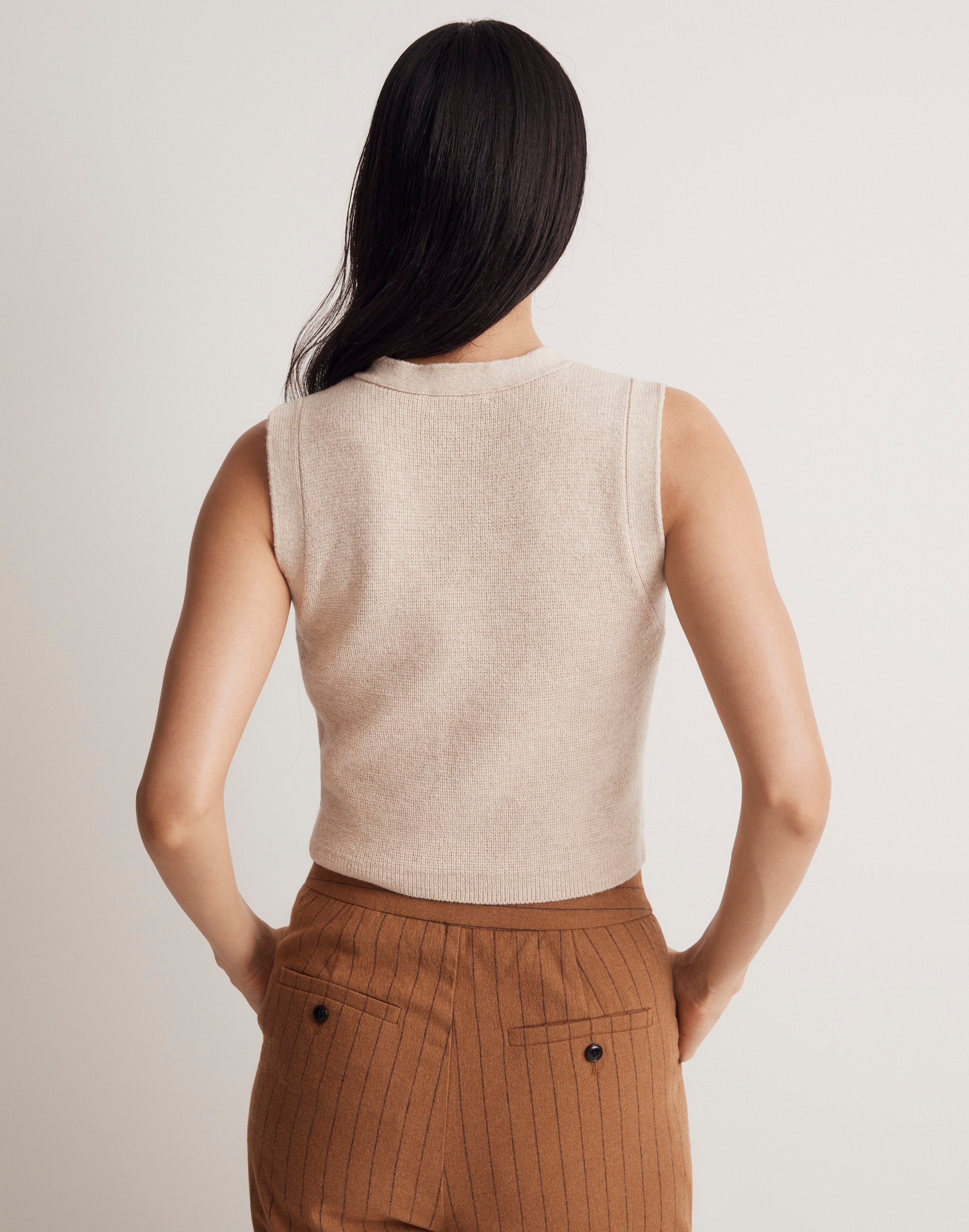 V-Neck Button-Front Sweater Vest | Madewell