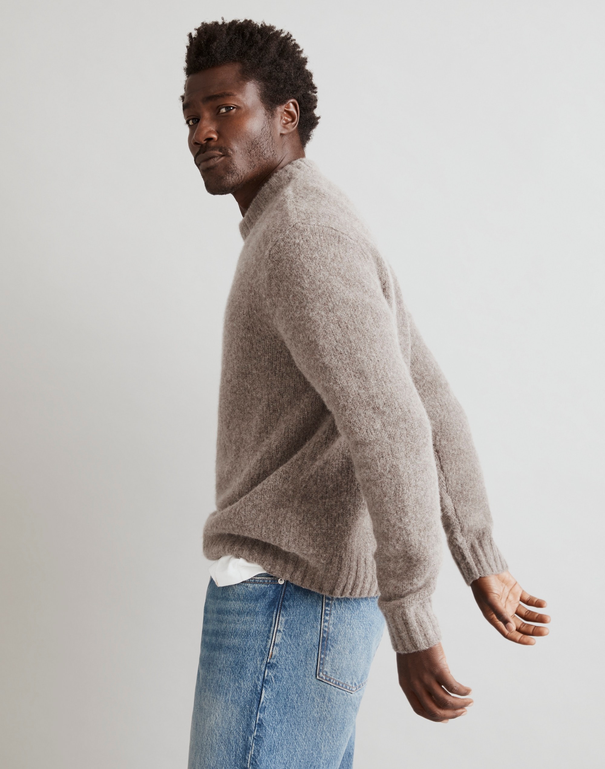 Merino Wool-Blend Crewneck Sweater