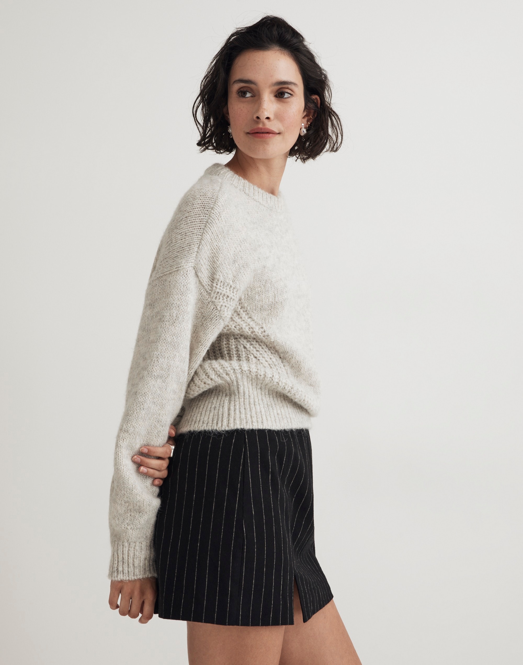 Wool-Blend Wedge Sweater | Madewell