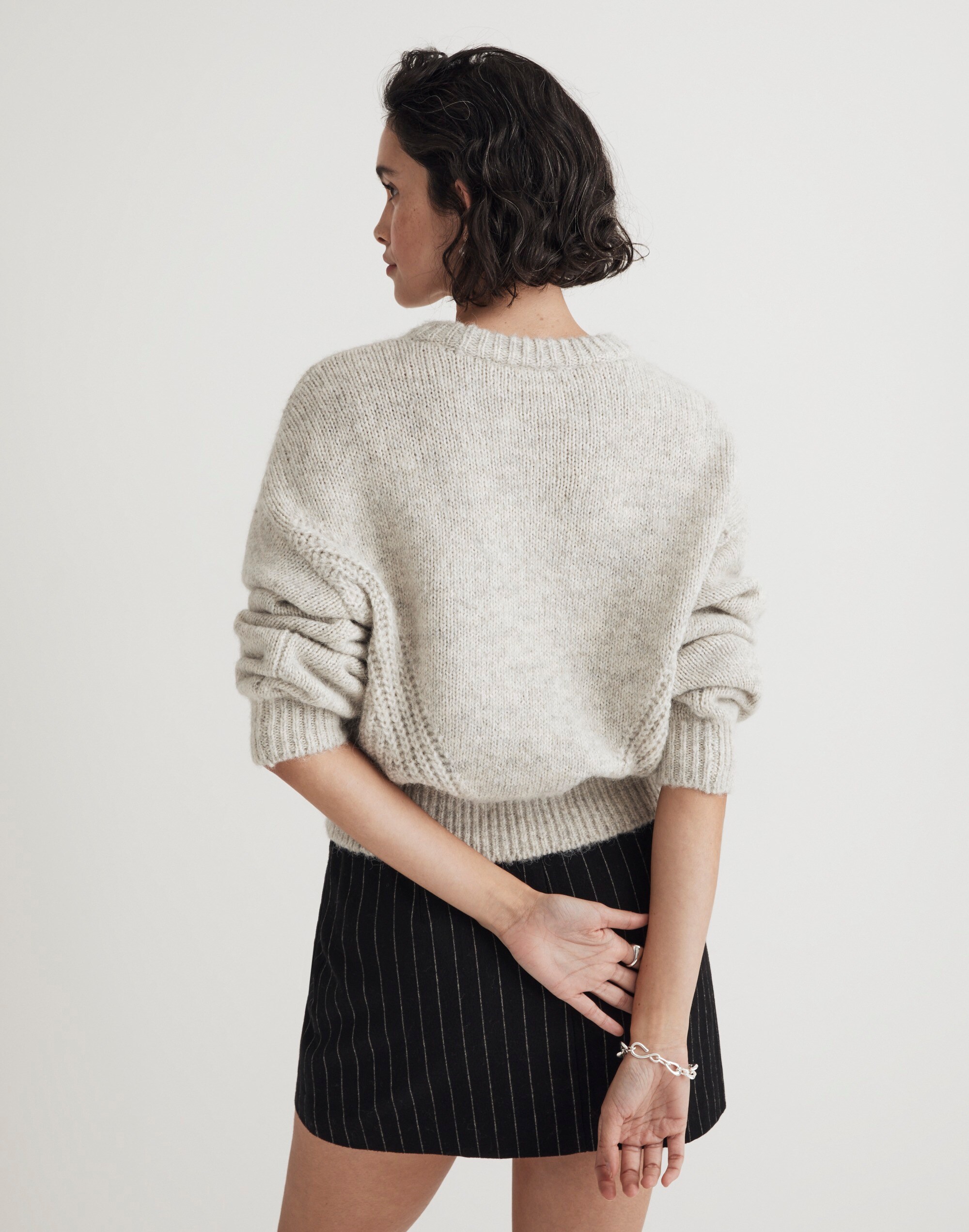 Wool-Blend Wedge Sweater | Madewell