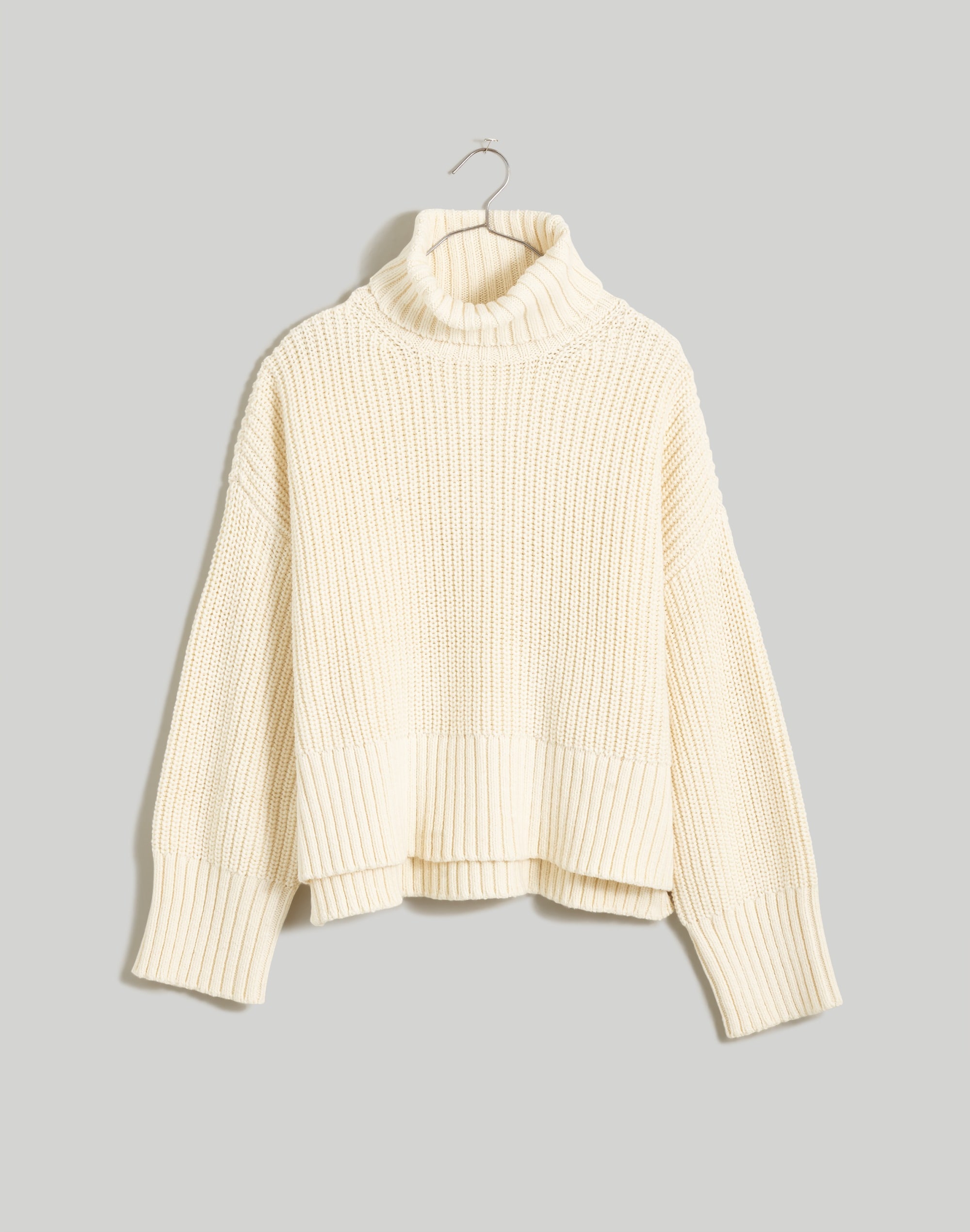 Wide Rib Turtleneck Sweater