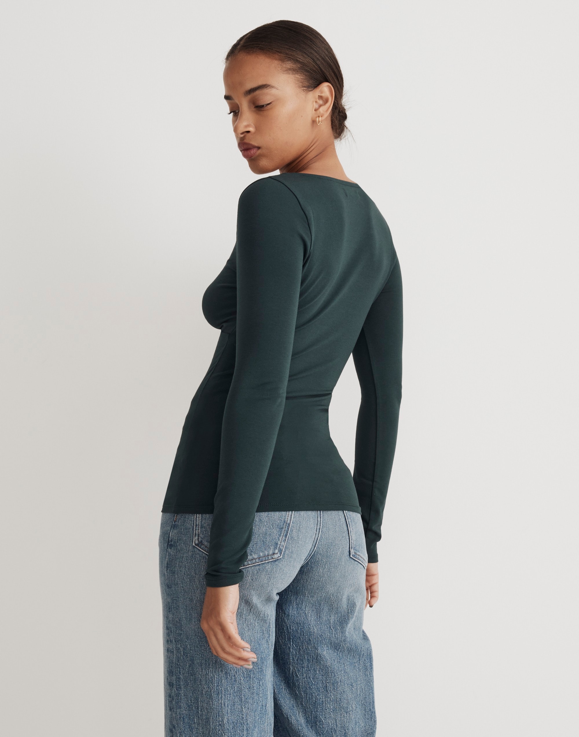 Twist-Front Long-Sleeve Tee | Madewell