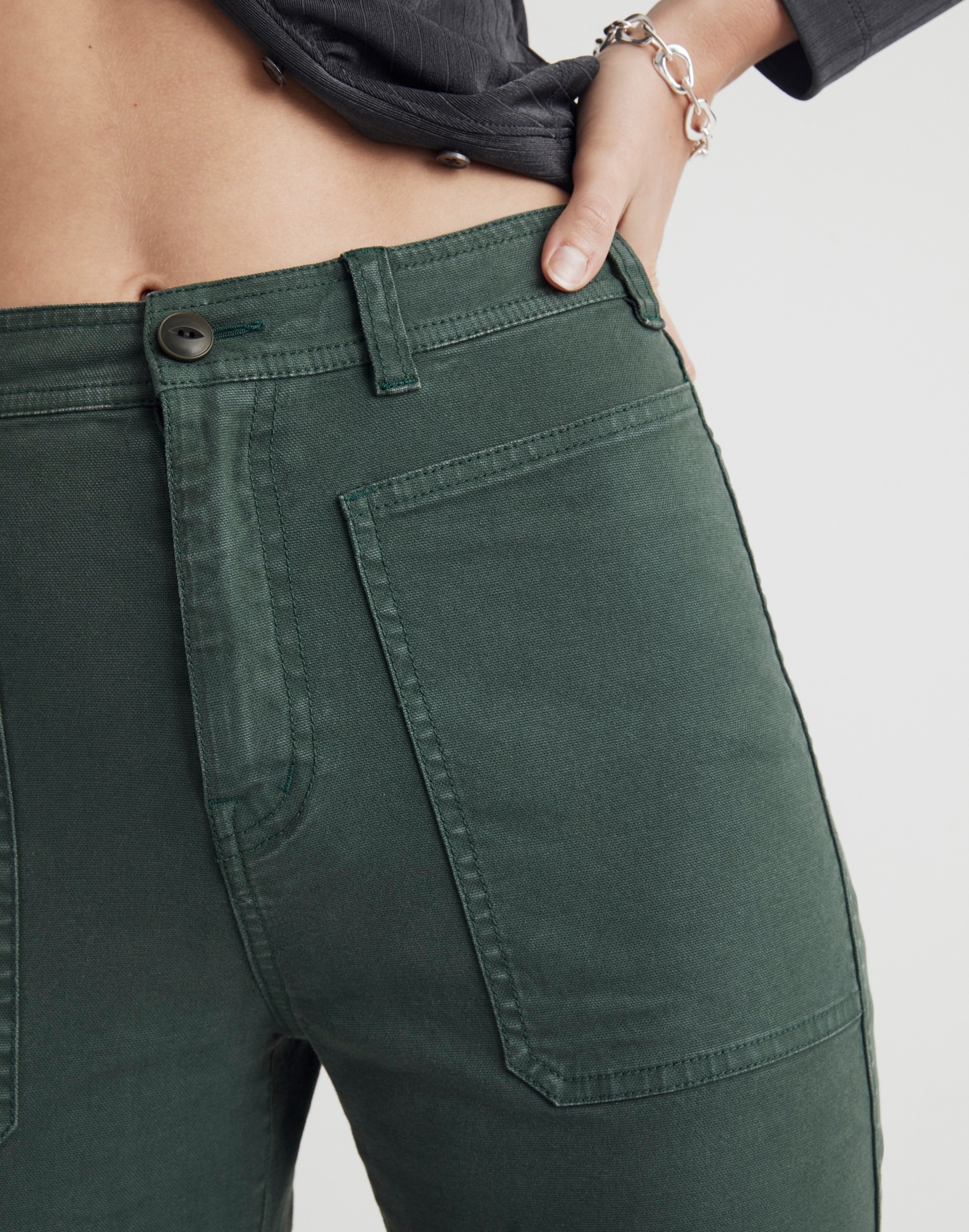 The Petite '90s Straight Cargo Pant Garment-Dyed Canvas | Madewell