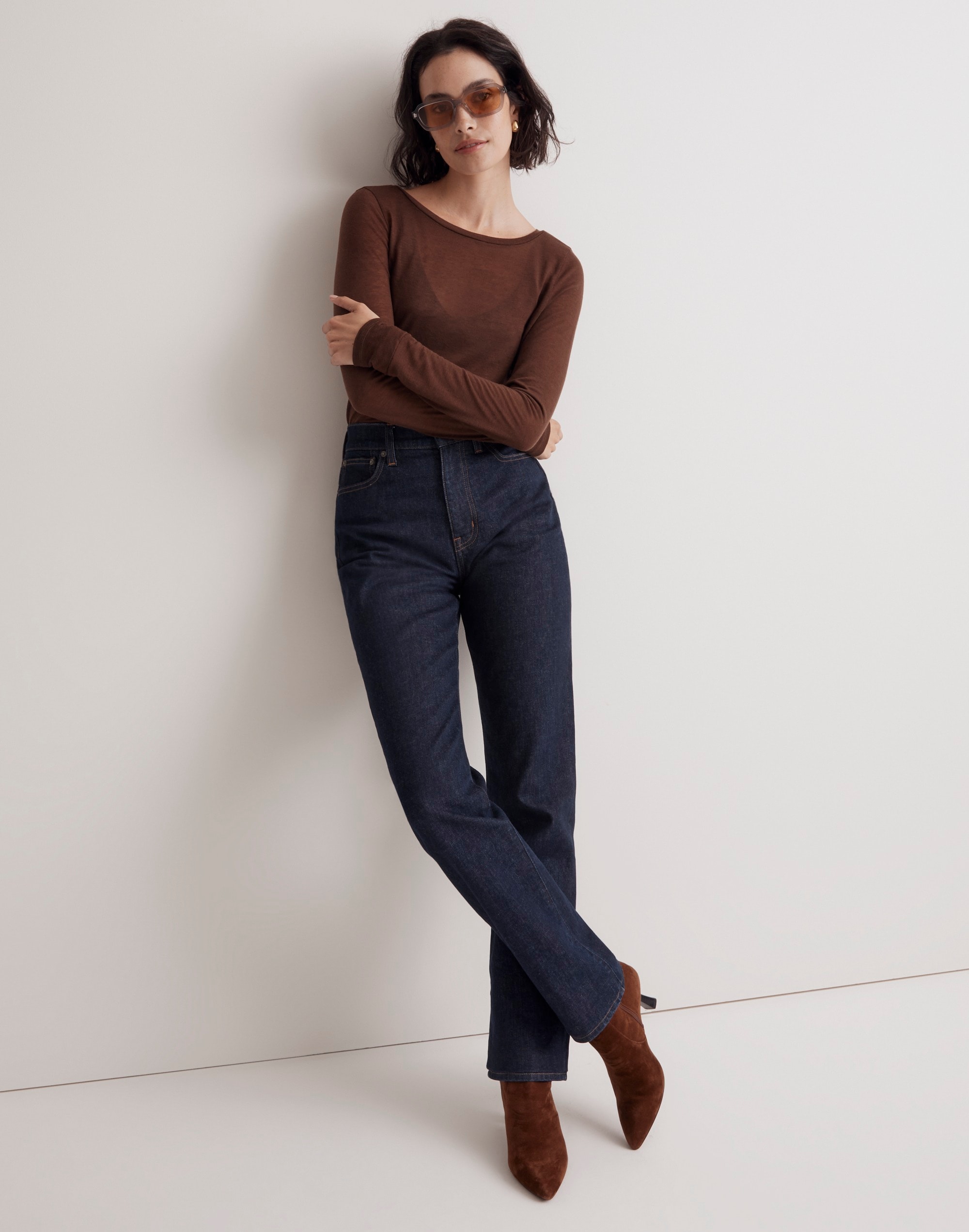 Scoopneck Long-Sleeve Tee | Madewell