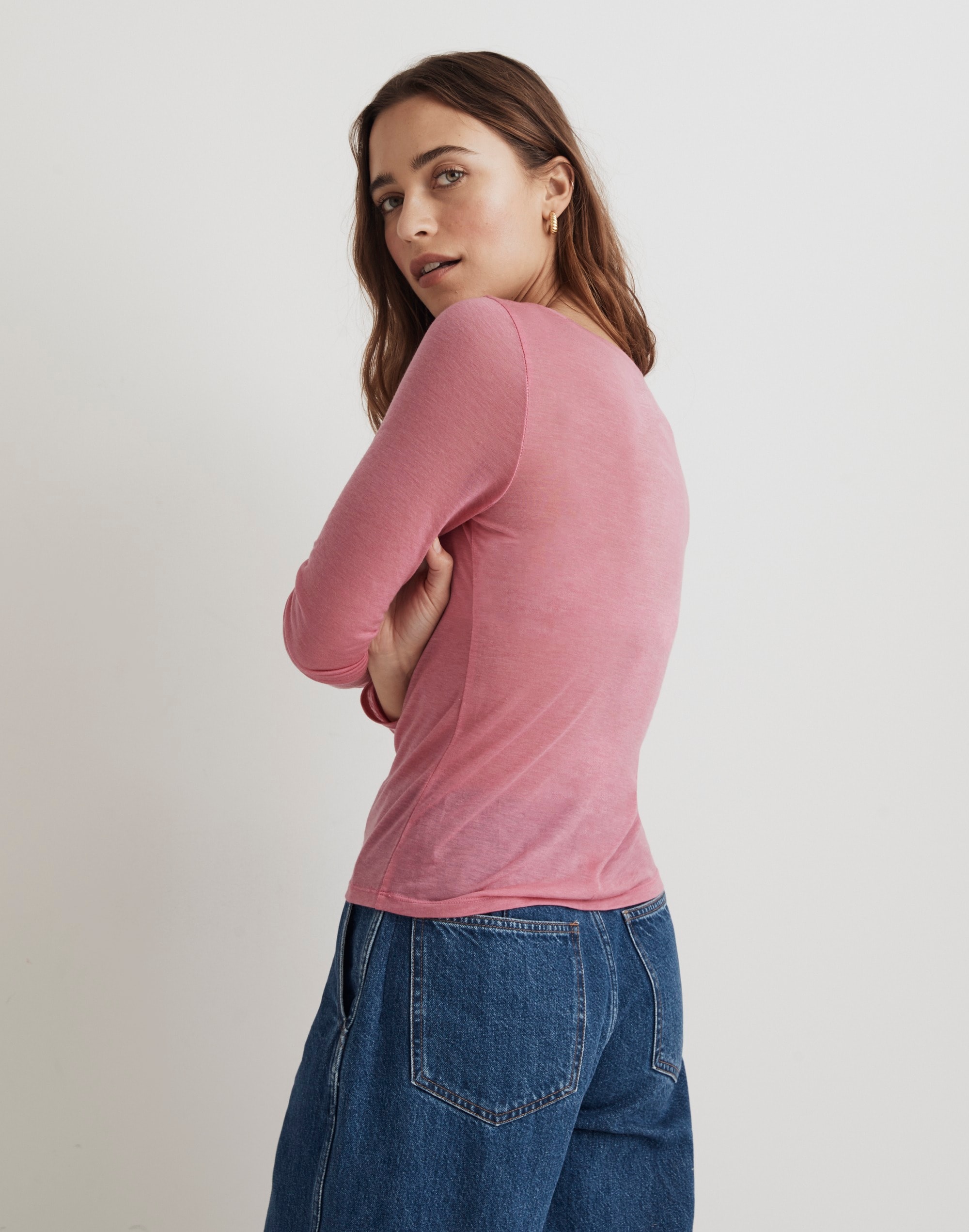 Scoopneck Long-Sleeve Tee | Madewell