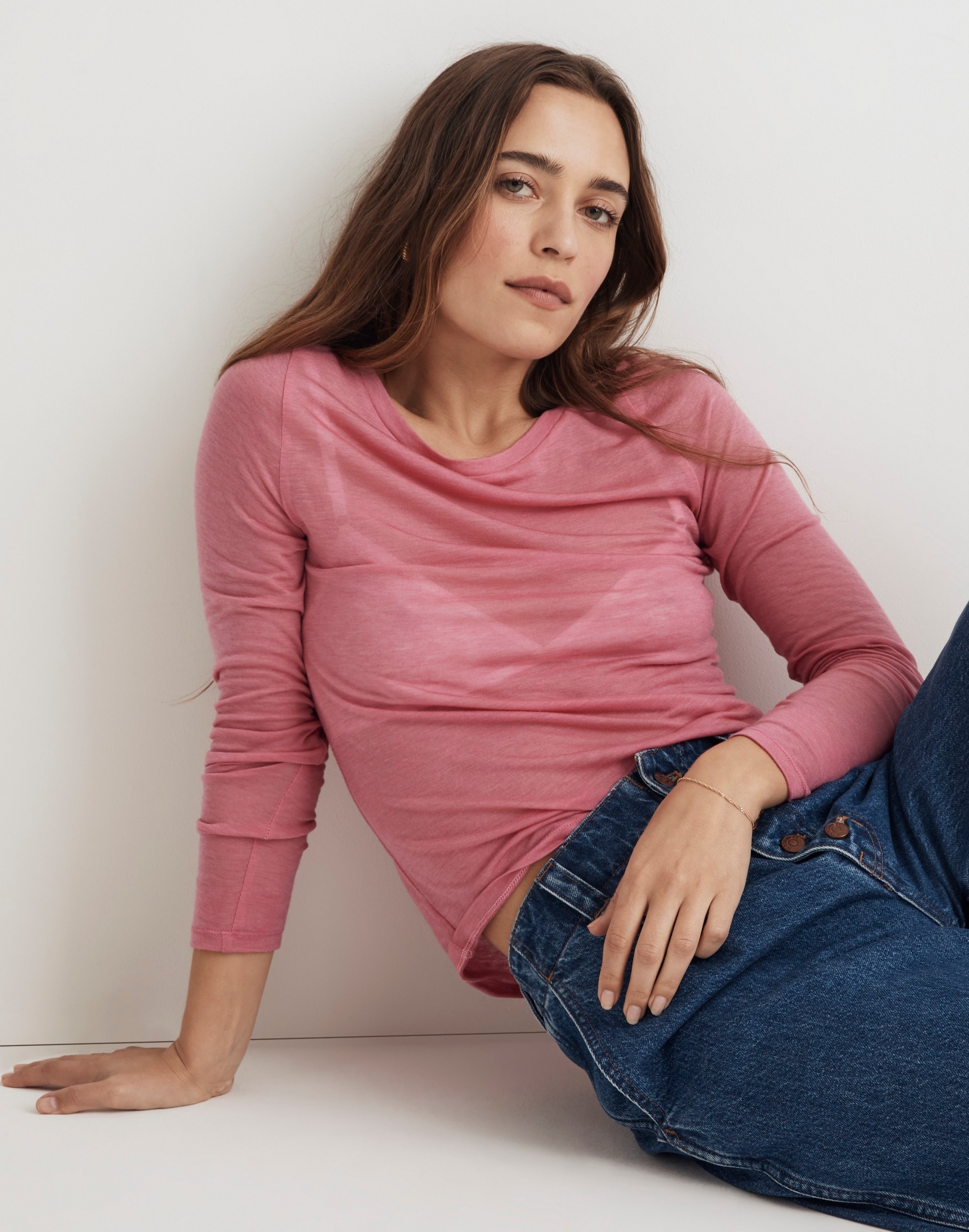 Scoopneck Long-Sleeve Tee | Madewell