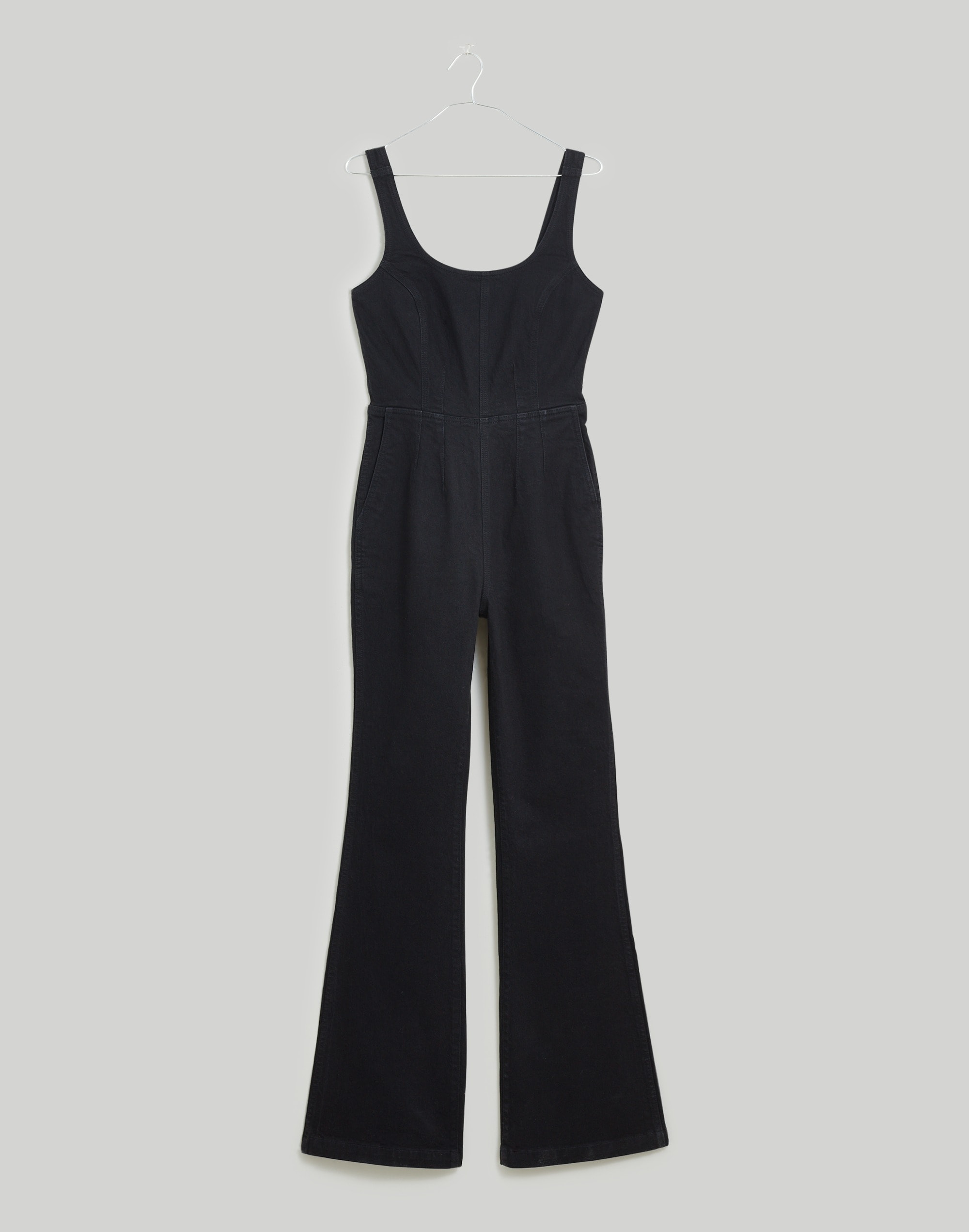 Denim Flare-Leg Jumpsuit Bonner Wash | Madewell