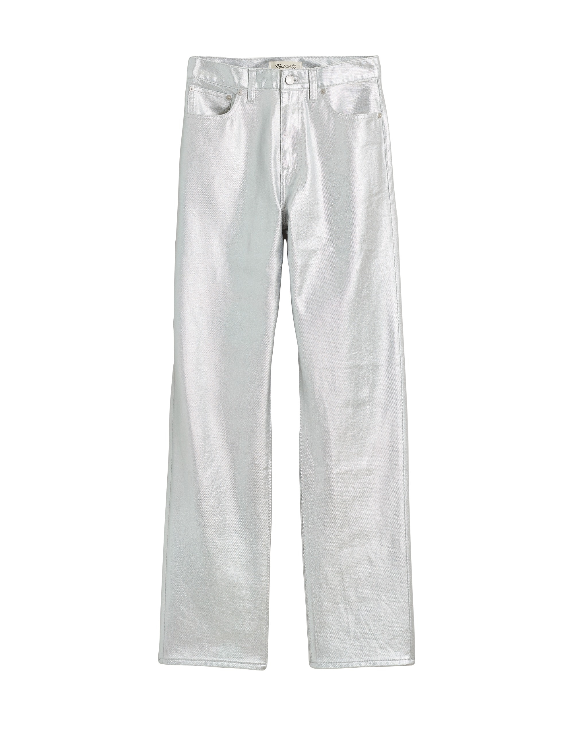 The '90s Straight Jean in Silver Foil