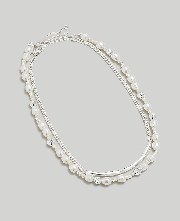 Two-Pack Freshwater Pearl Chain Necklace Set