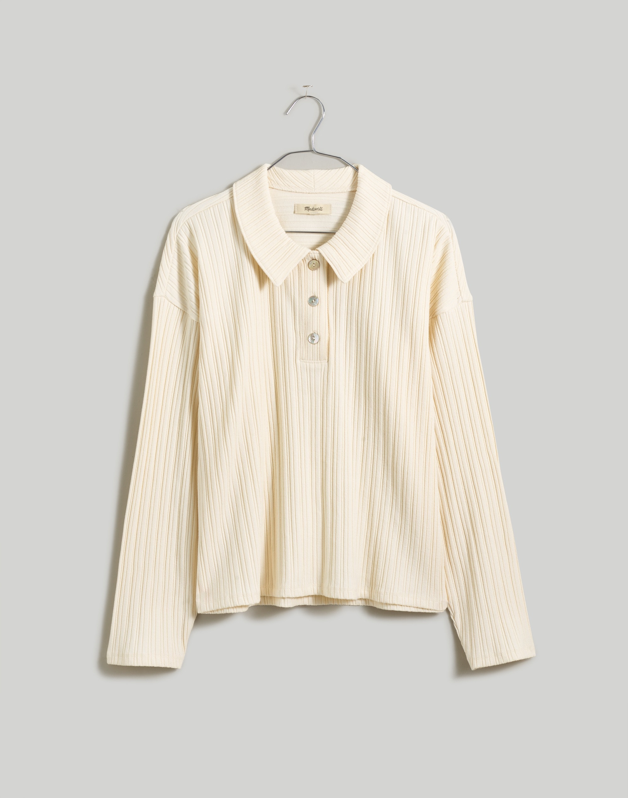 Variegated Rib Boxy Polo Shirt | Madewell