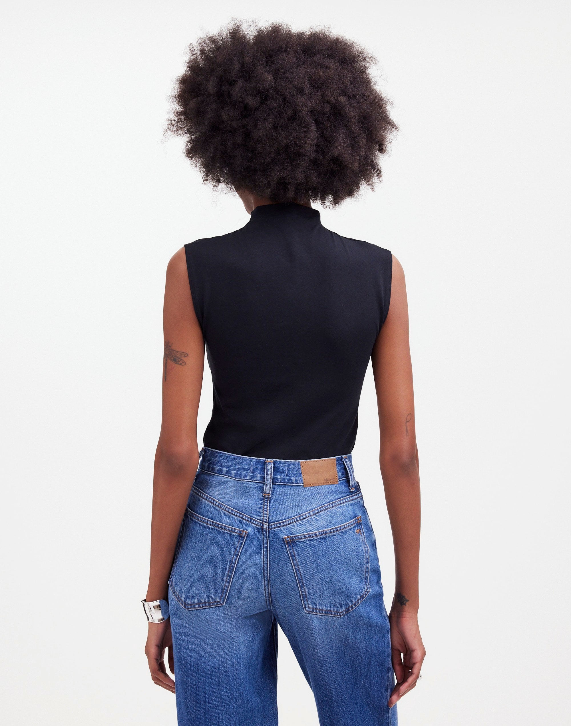 Funnelneck Cropped Muscle Tee | Madewell