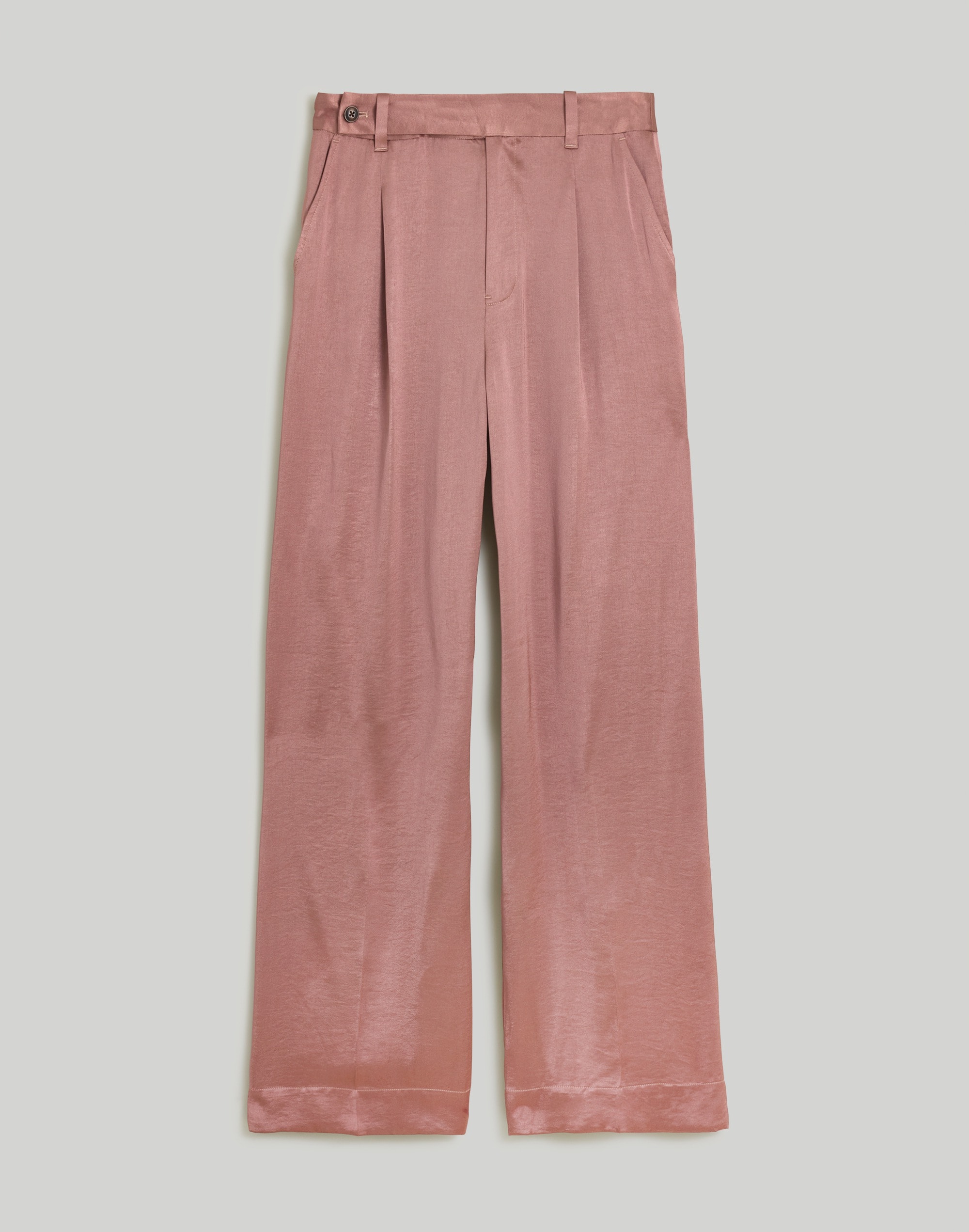 The Harlow Wide-Leg Pant Satin | Madewell