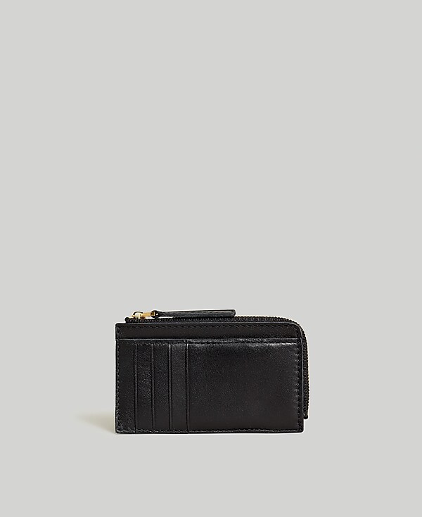 The Essential Zip Card Case Wallet in Leather