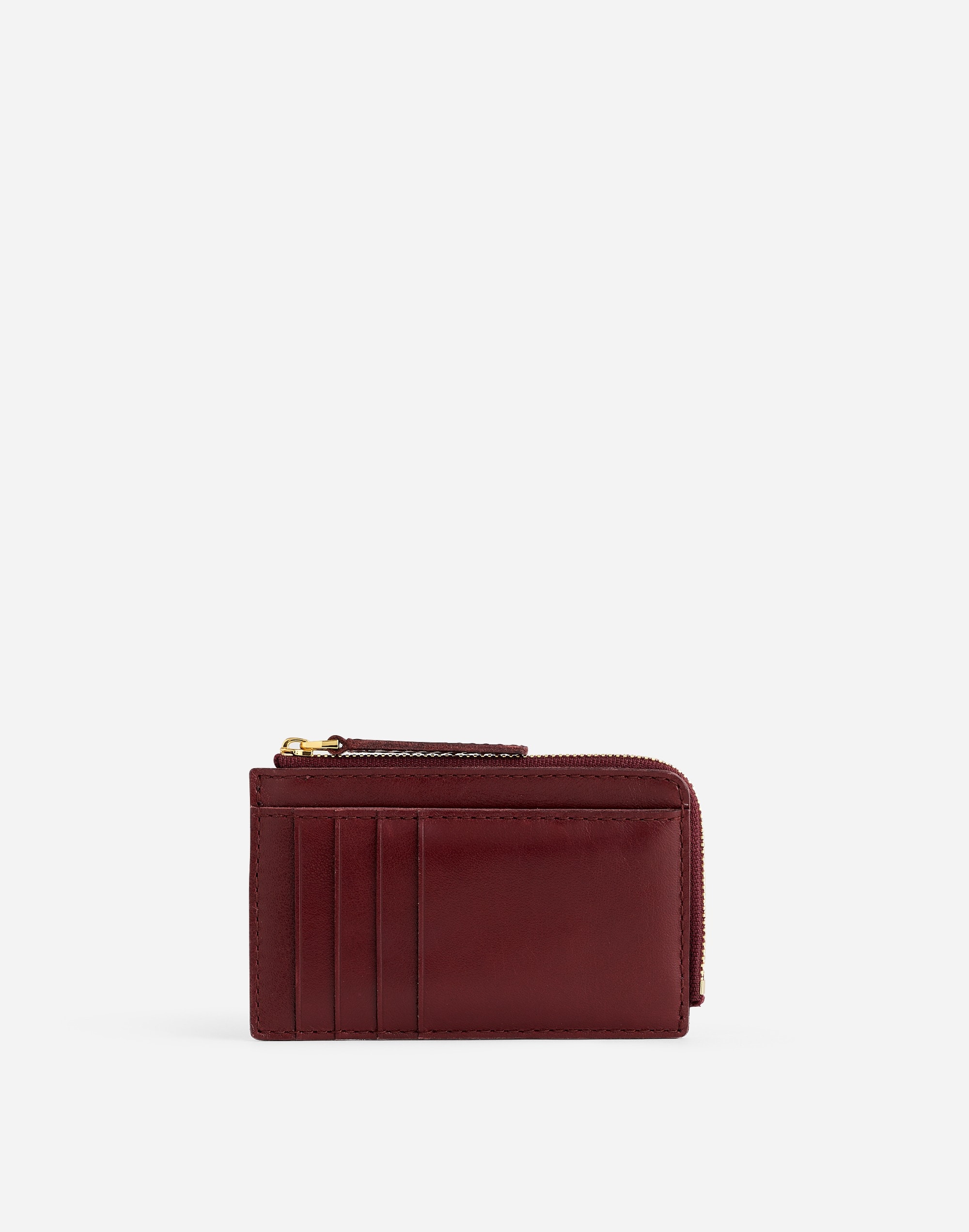 The Essential Zip Card Case Wallet Leather | Madewell