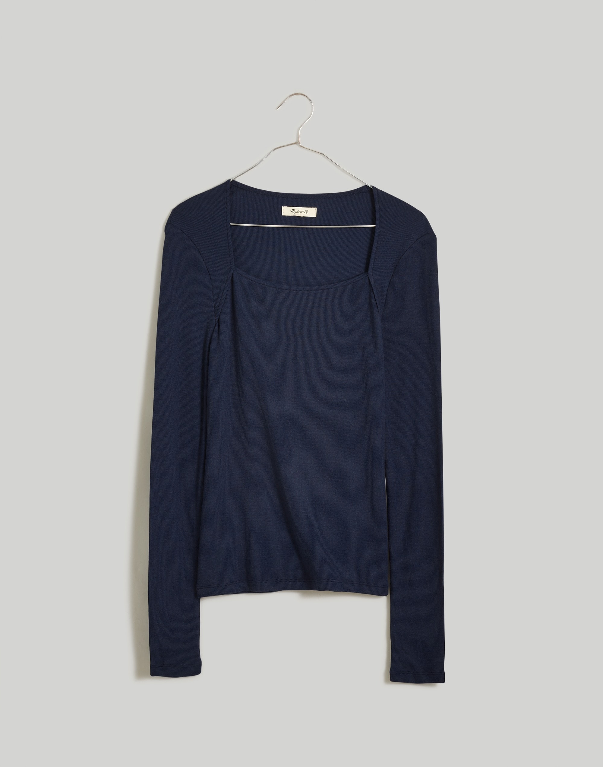 Angled-Neck Long-Sleeve Top | Madewell