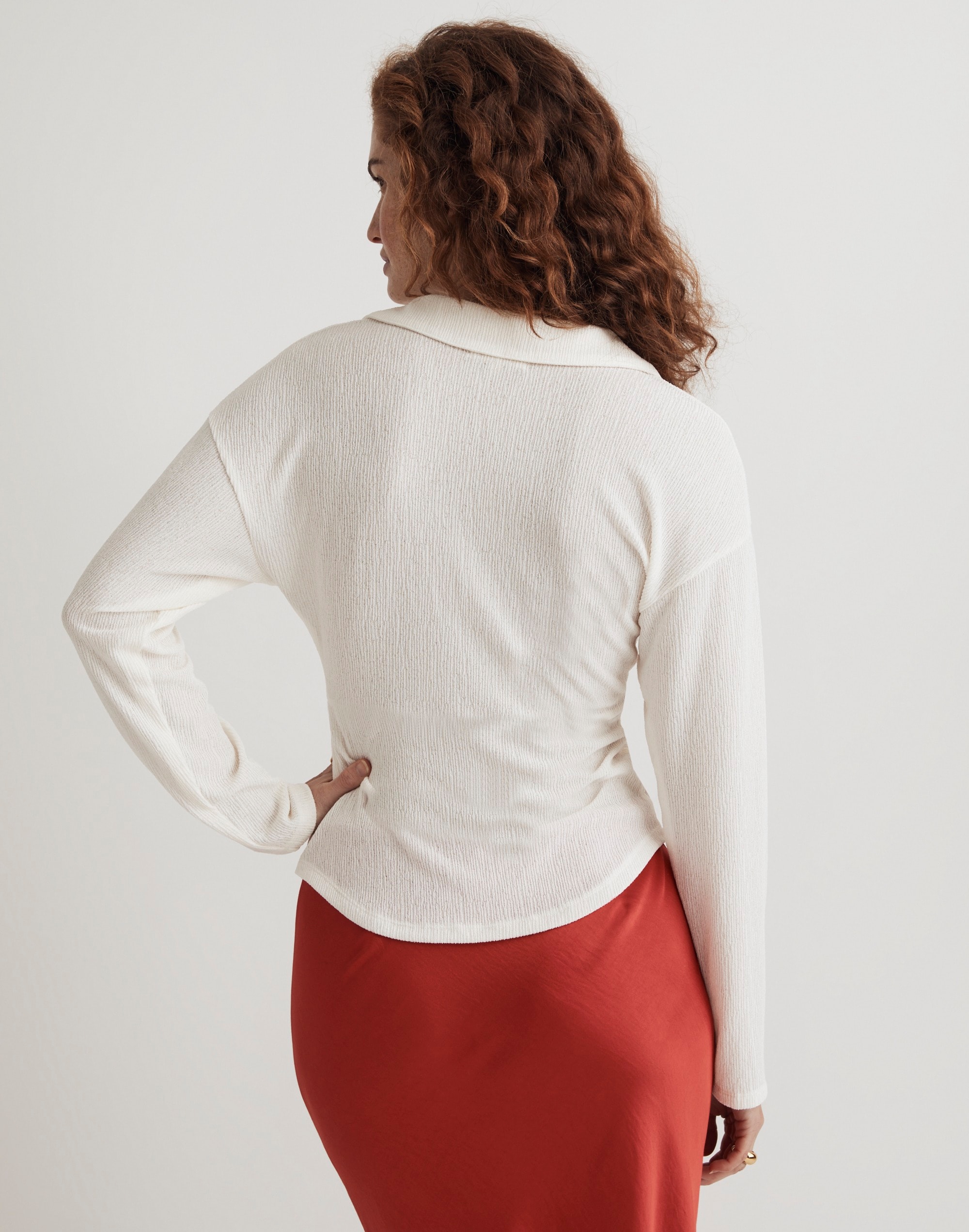 Twist-Front Long-Sleeve Top | Madewell