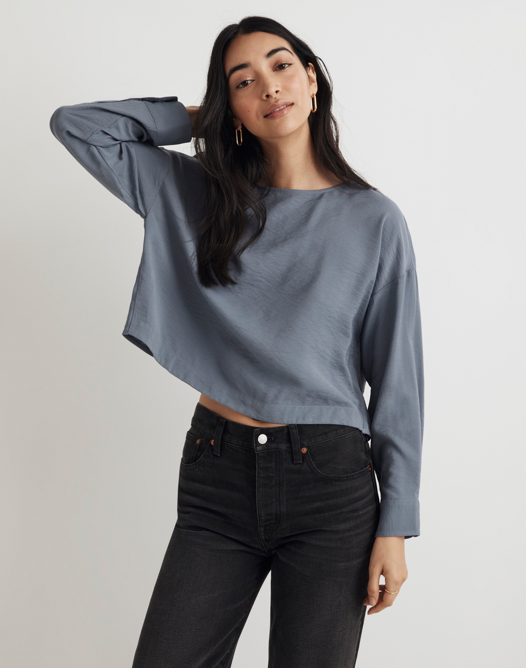 Relaxed Tulip-Back Top | Madewell