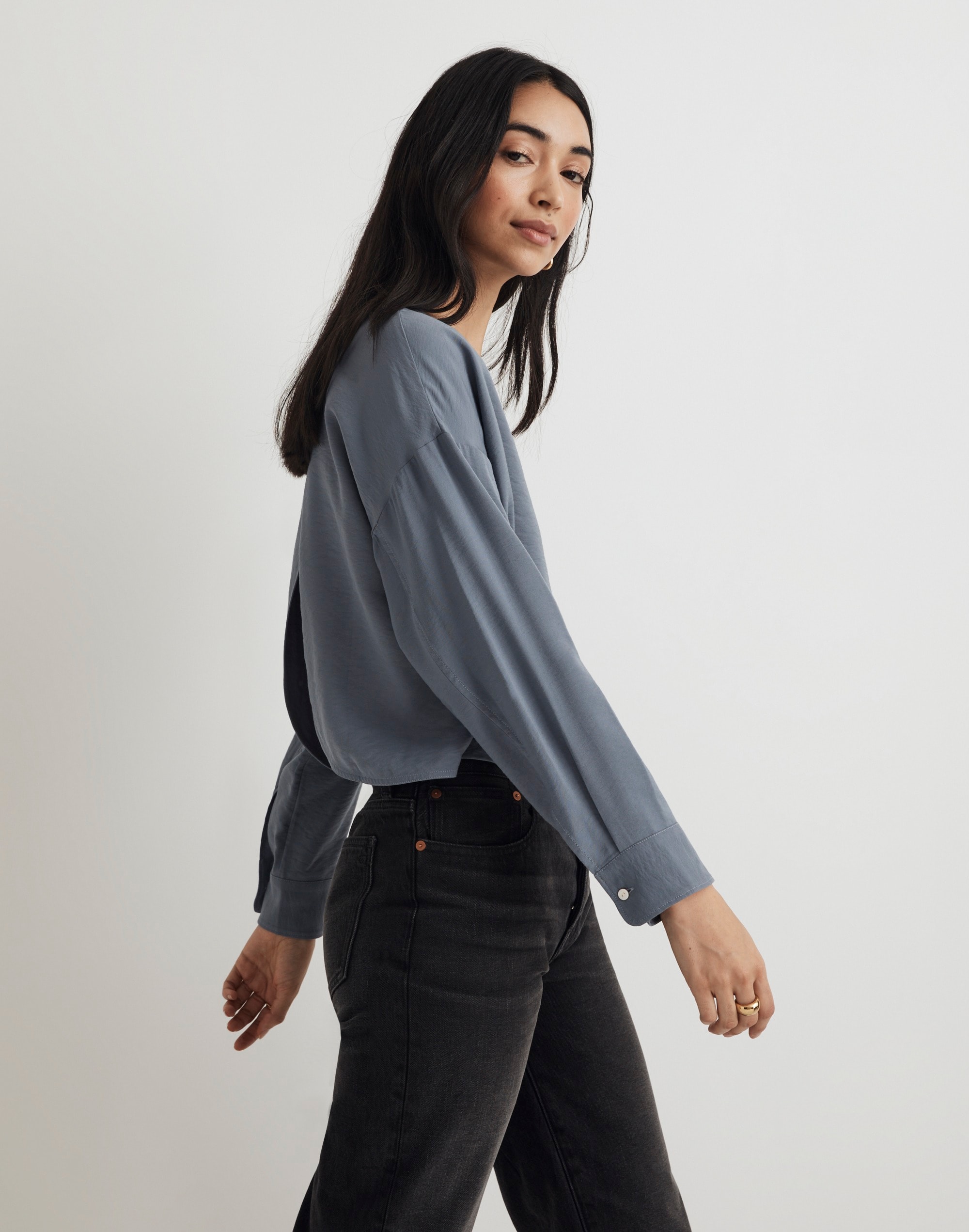 Relaxed Tulip-Back Top | Madewell