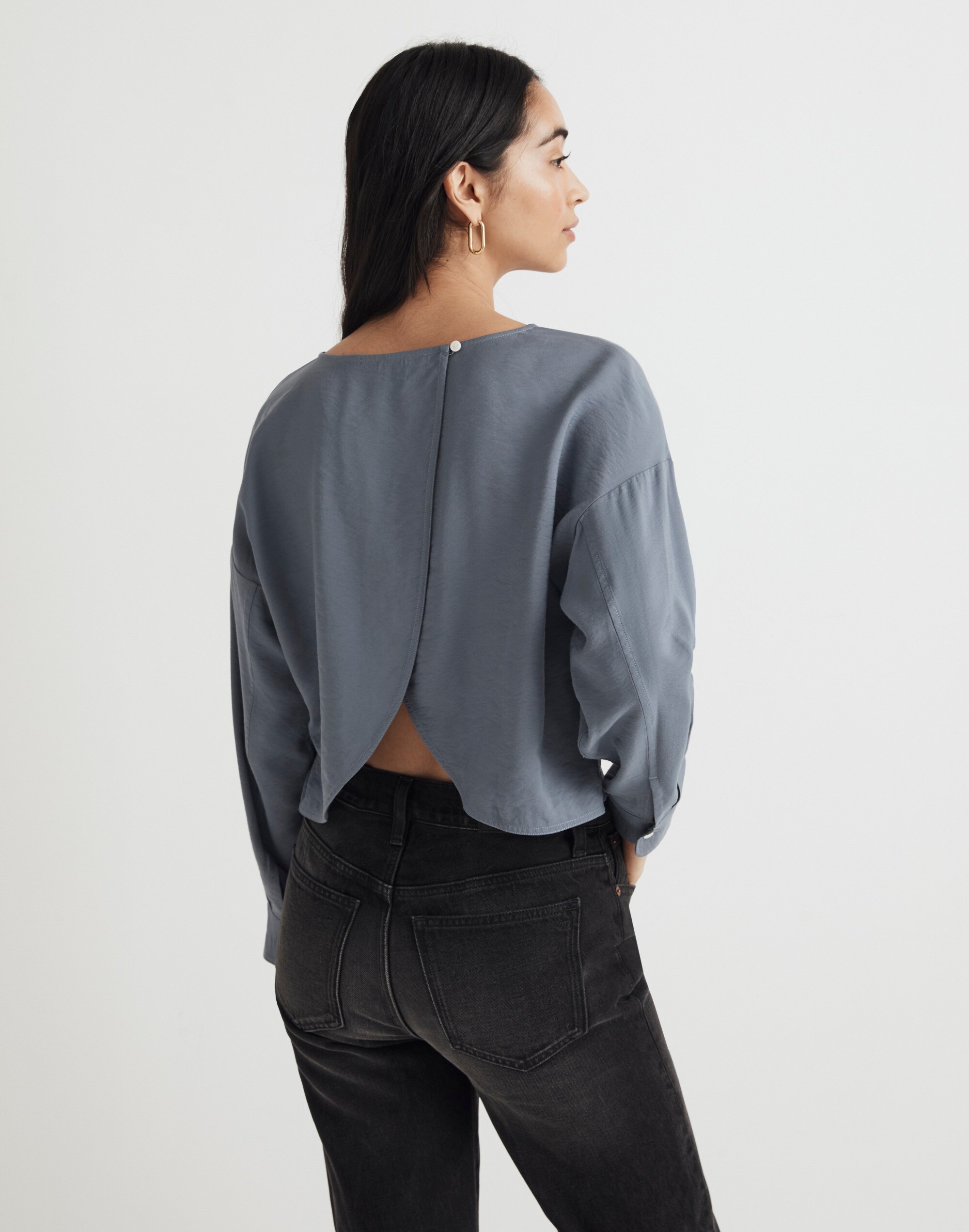 Relaxed Tulip-Back Top | Madewell