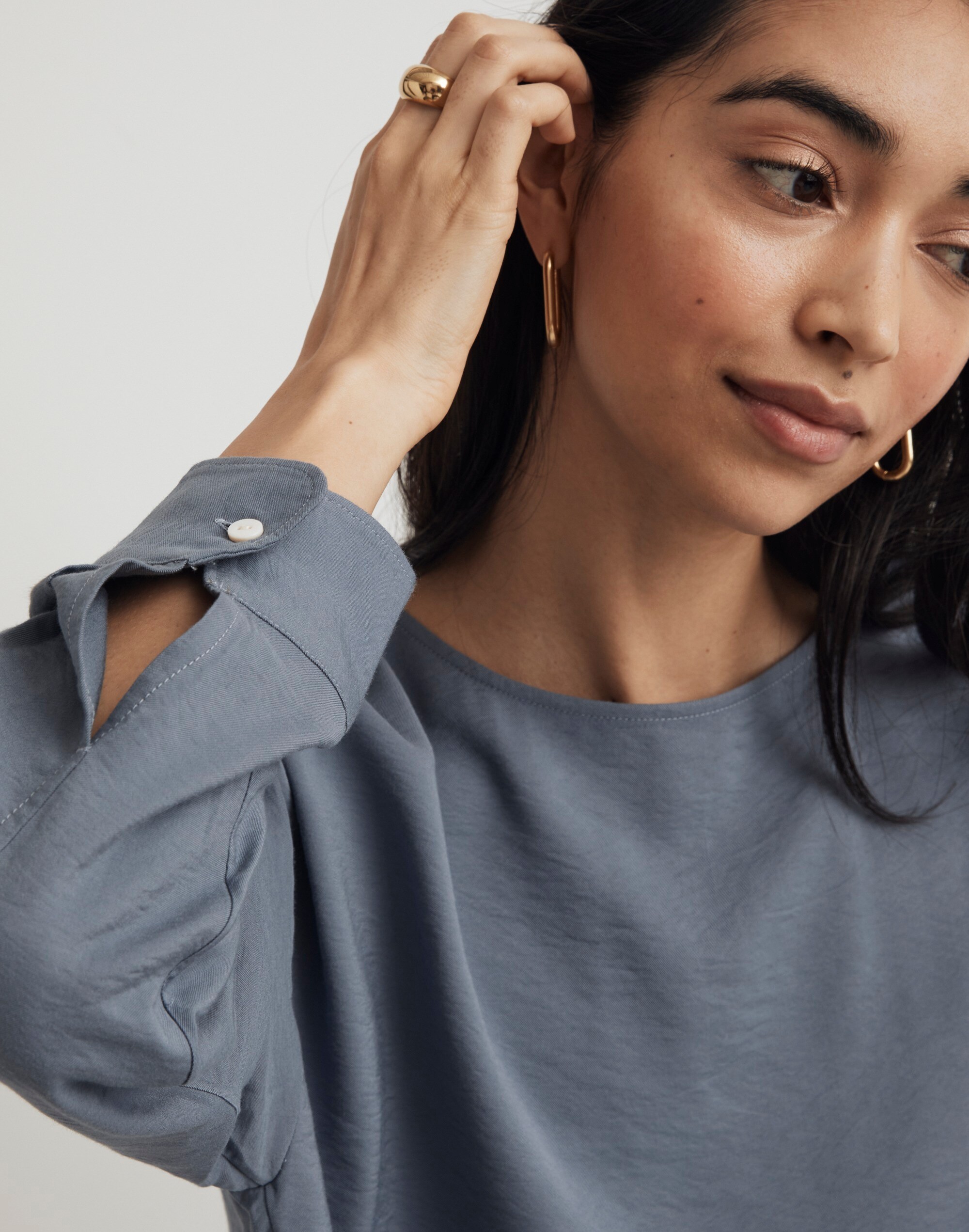 Relaxed Tulip-Back Top | Madewell