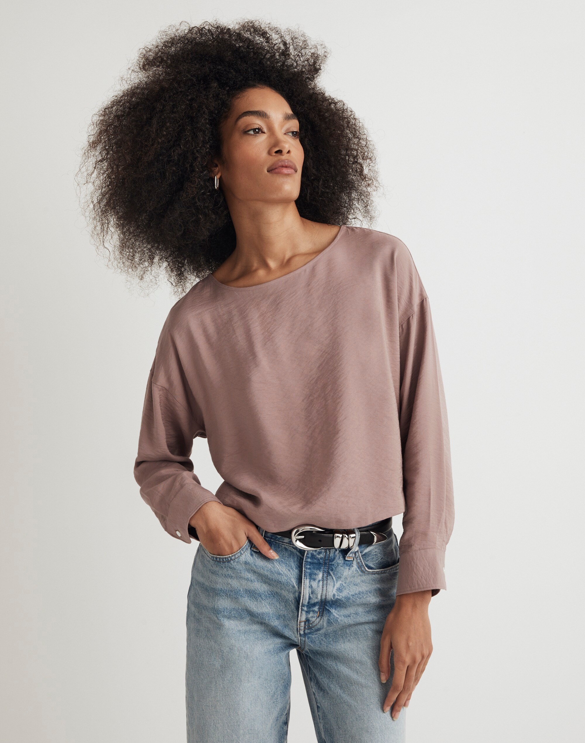 Relaxed Tulip-Back Top | Madewell