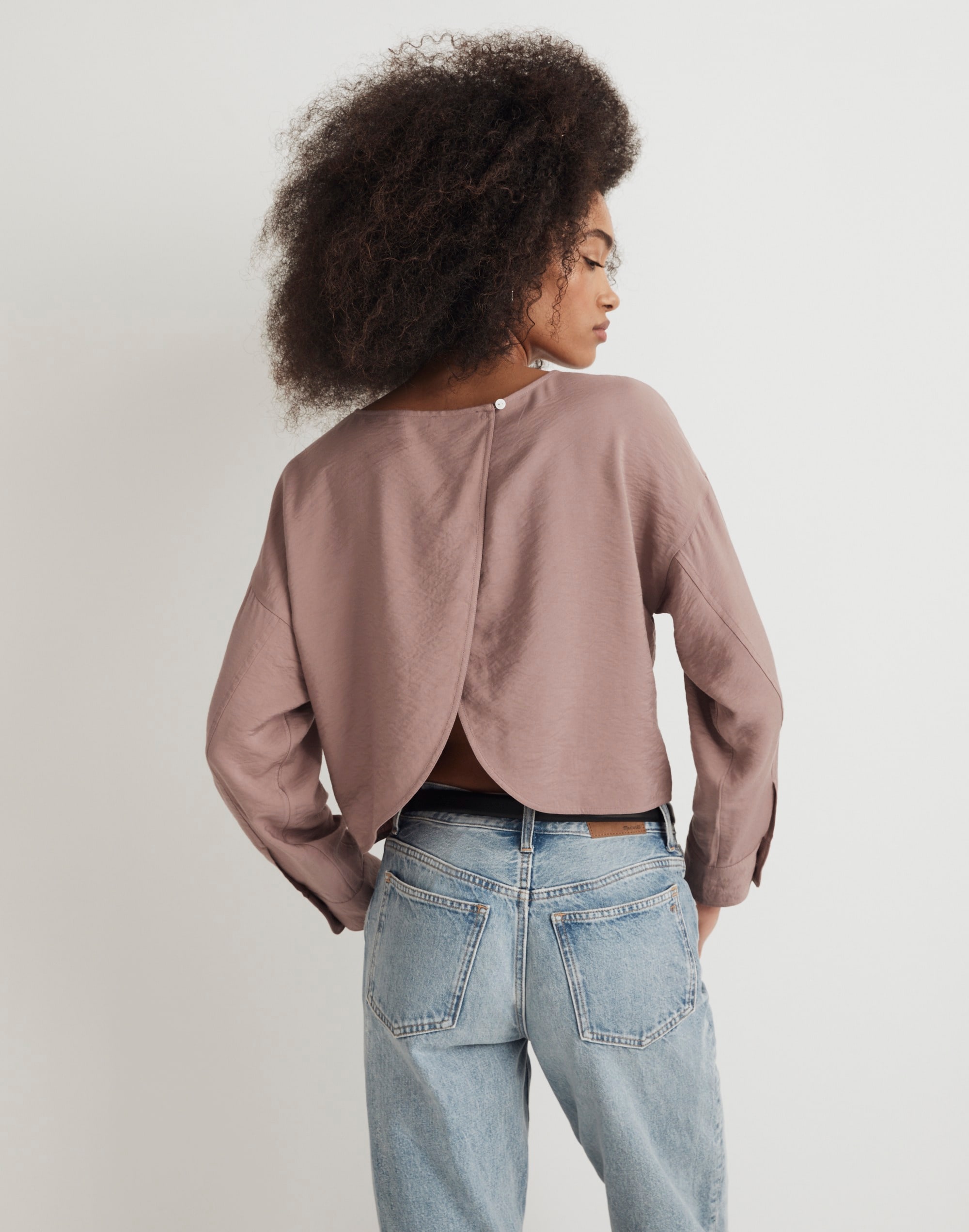 Relaxed Tulip-Back Top | Madewell