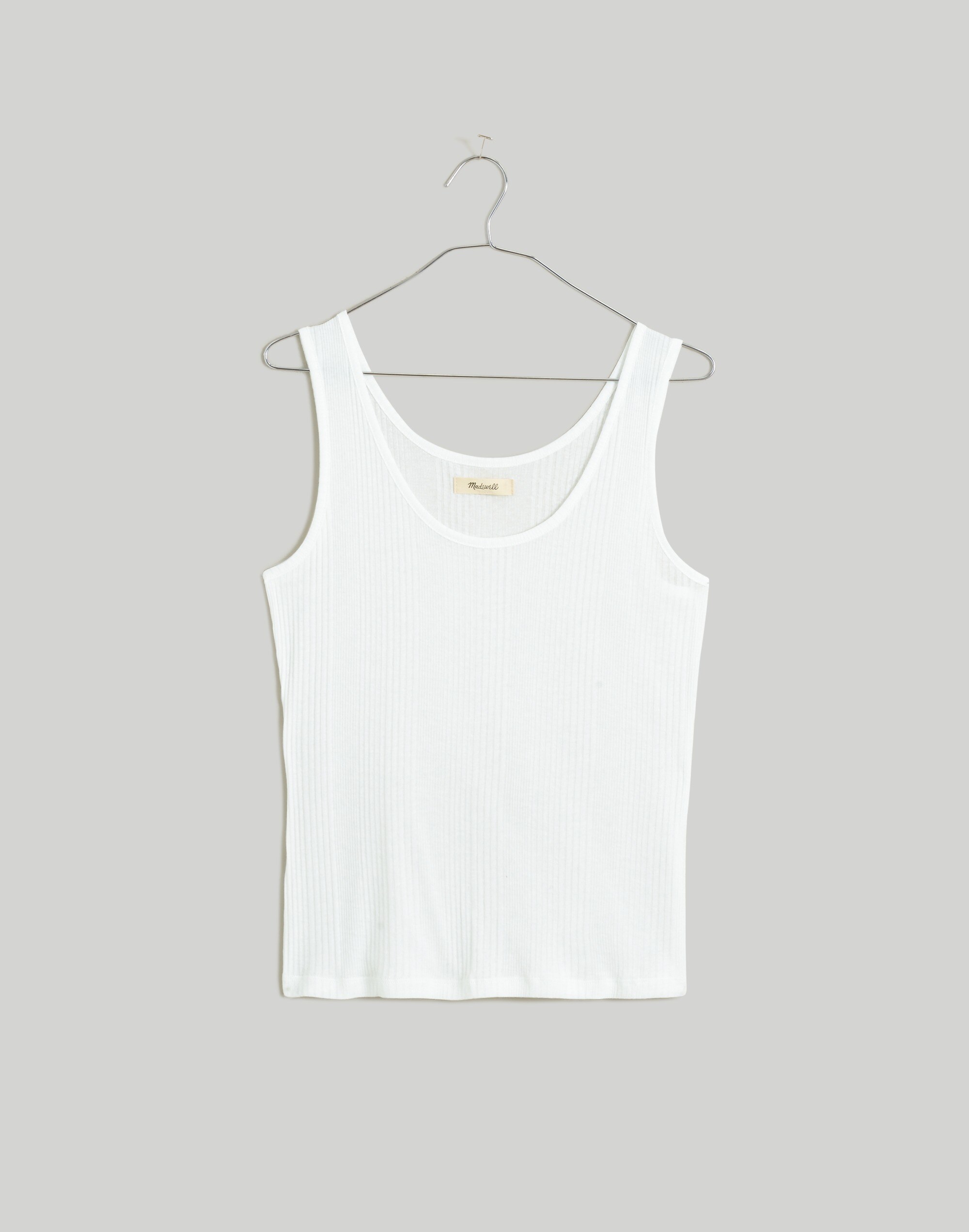 Madewell Variegated Ribbed Scoopneck Tank