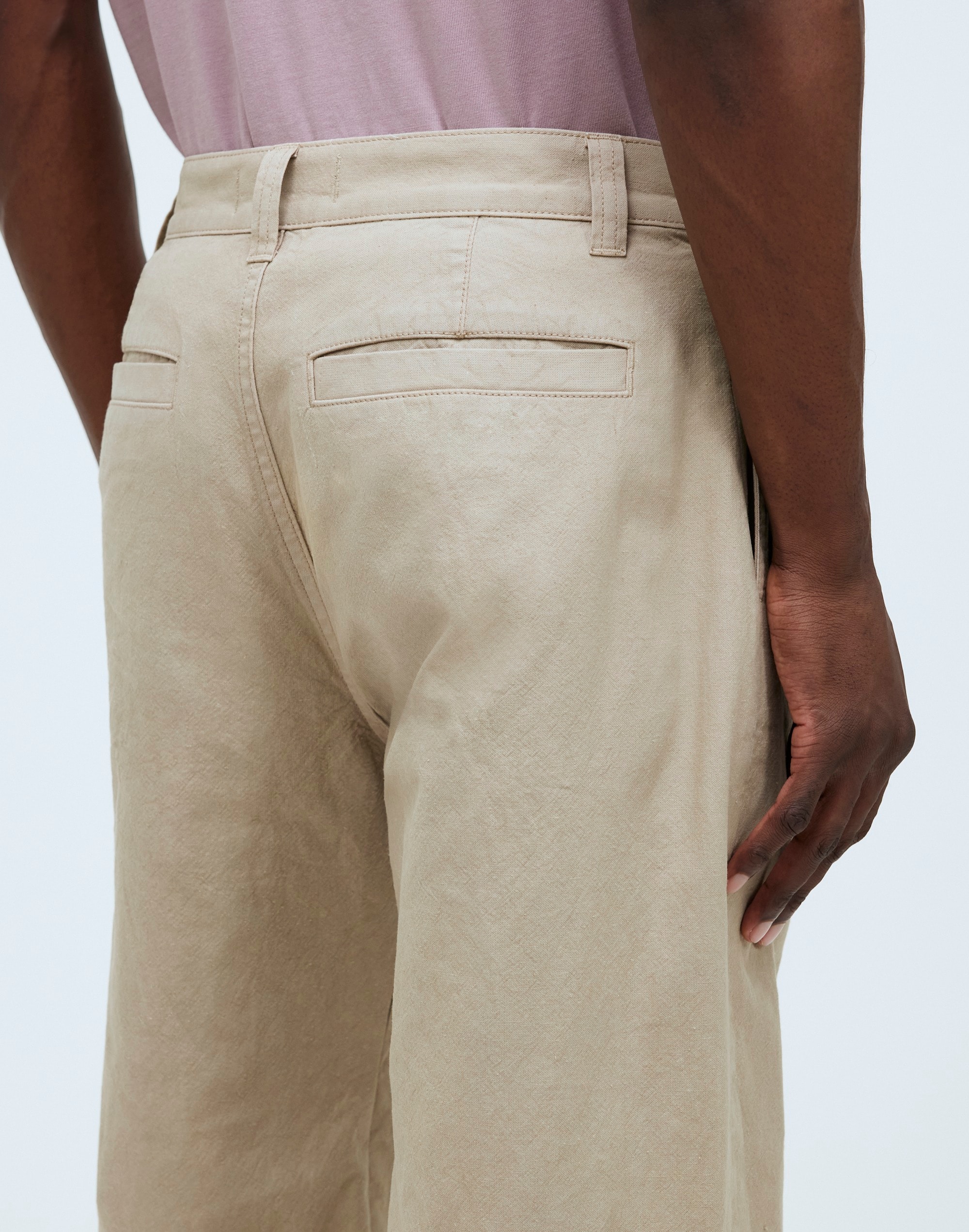 Cotton-Hemp Blend Pleated Trousers | Madewell