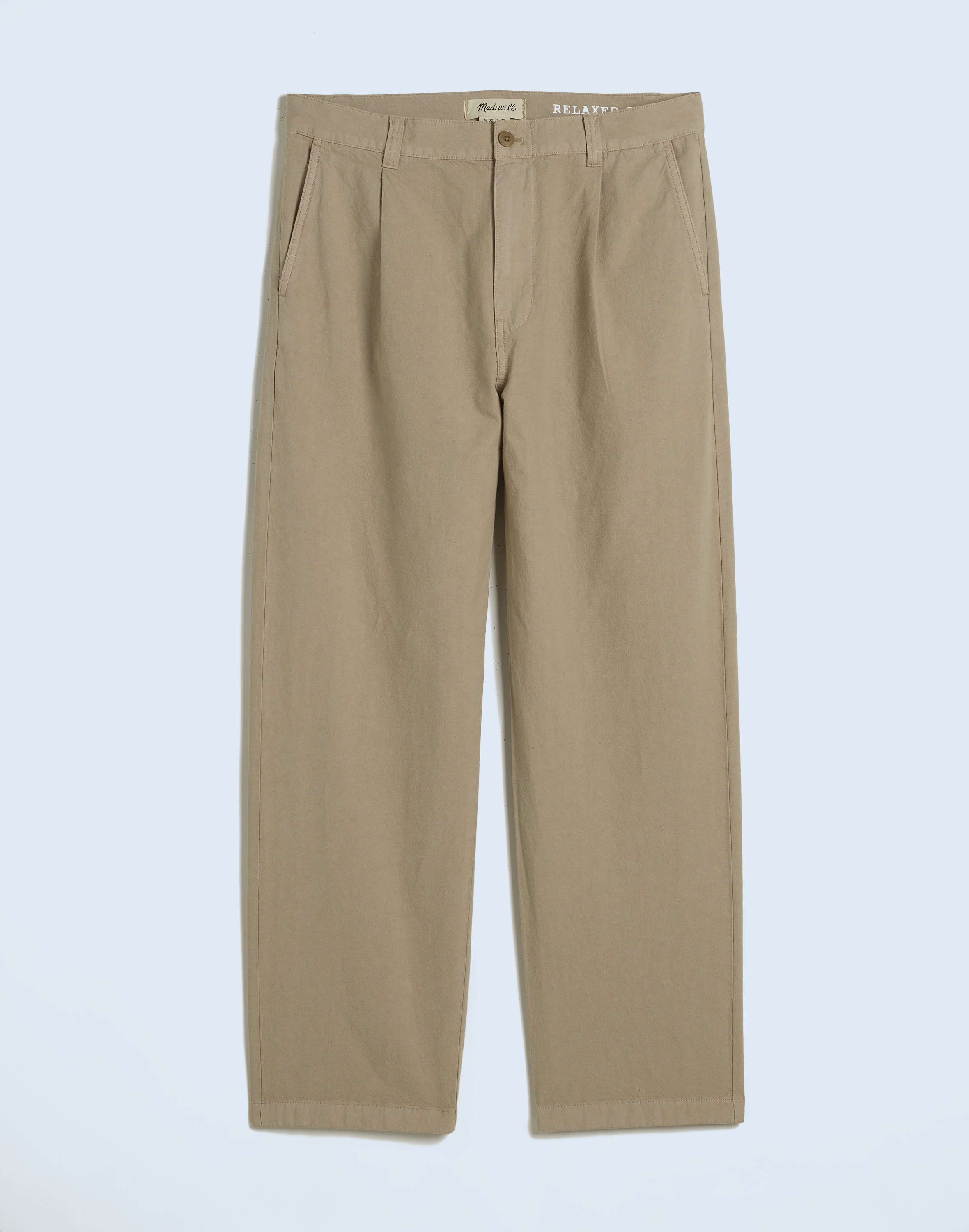 Cotton-Hemp Blend Pleated Trousers | Madewell