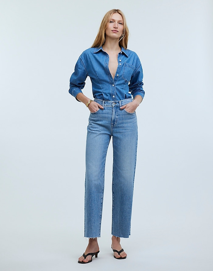 Pure Jill Indigo Slim Leg Crop Jeans Stretch Pockets Pull on Blue Small  Petite