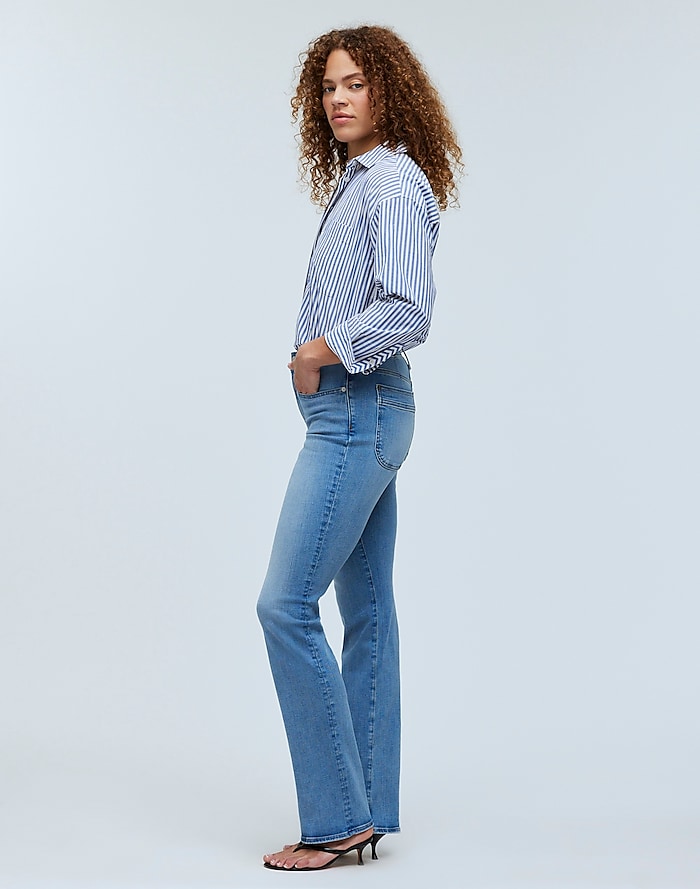 How To Style Kick Flare Jeans  Madewell Cali Demi-Boot Denim » MILLENNIELLE
