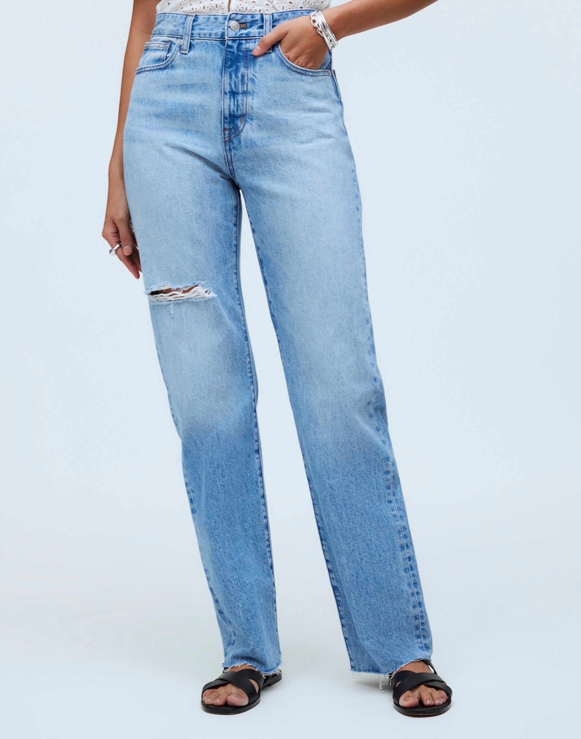 The '90s Straight Jean Revoir Wash: Ripped Edition