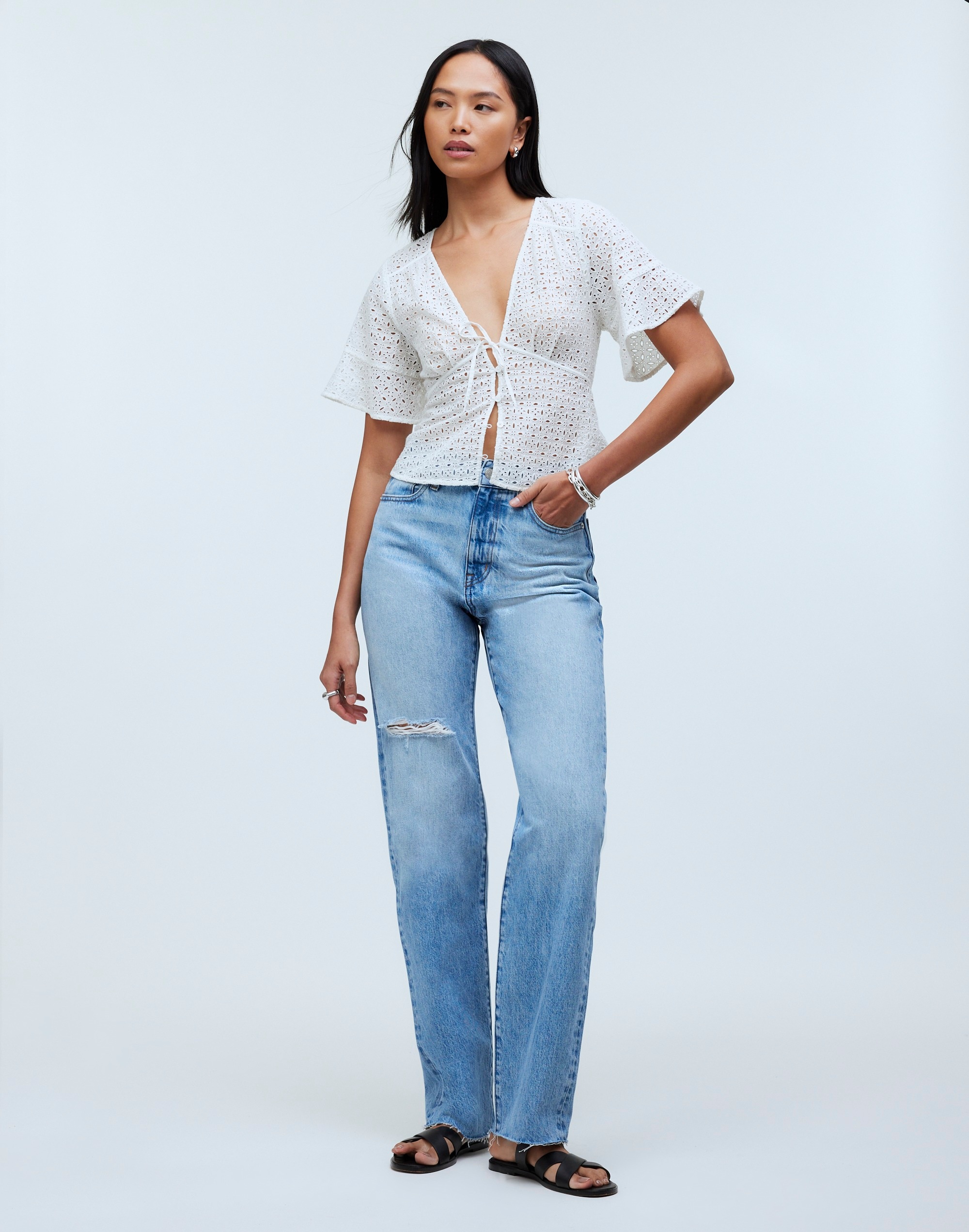 The '90s Straight Jean Revoir Wash: Ripped Edition
