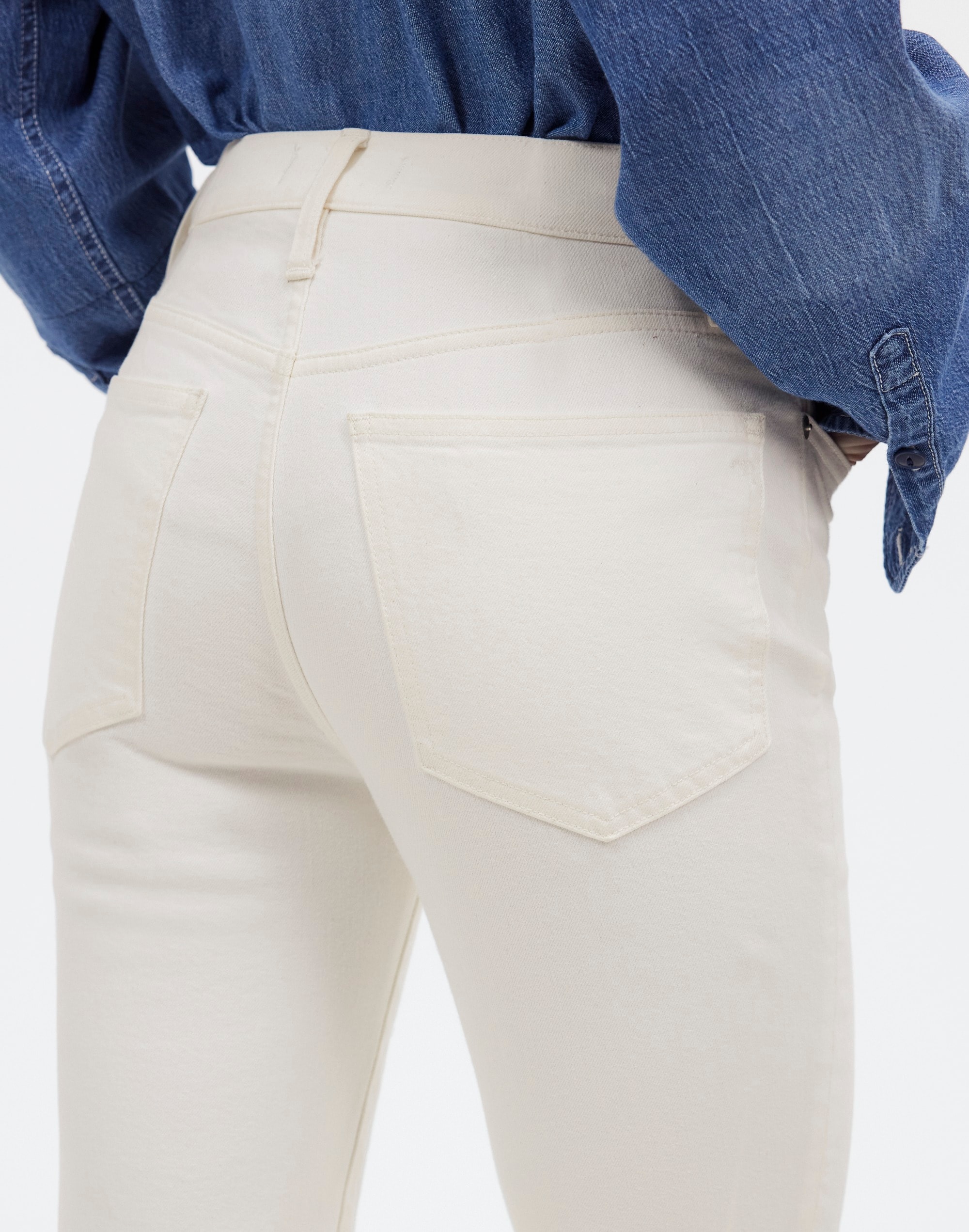 The Tall Perfect Vintage Crop Jean Tile White