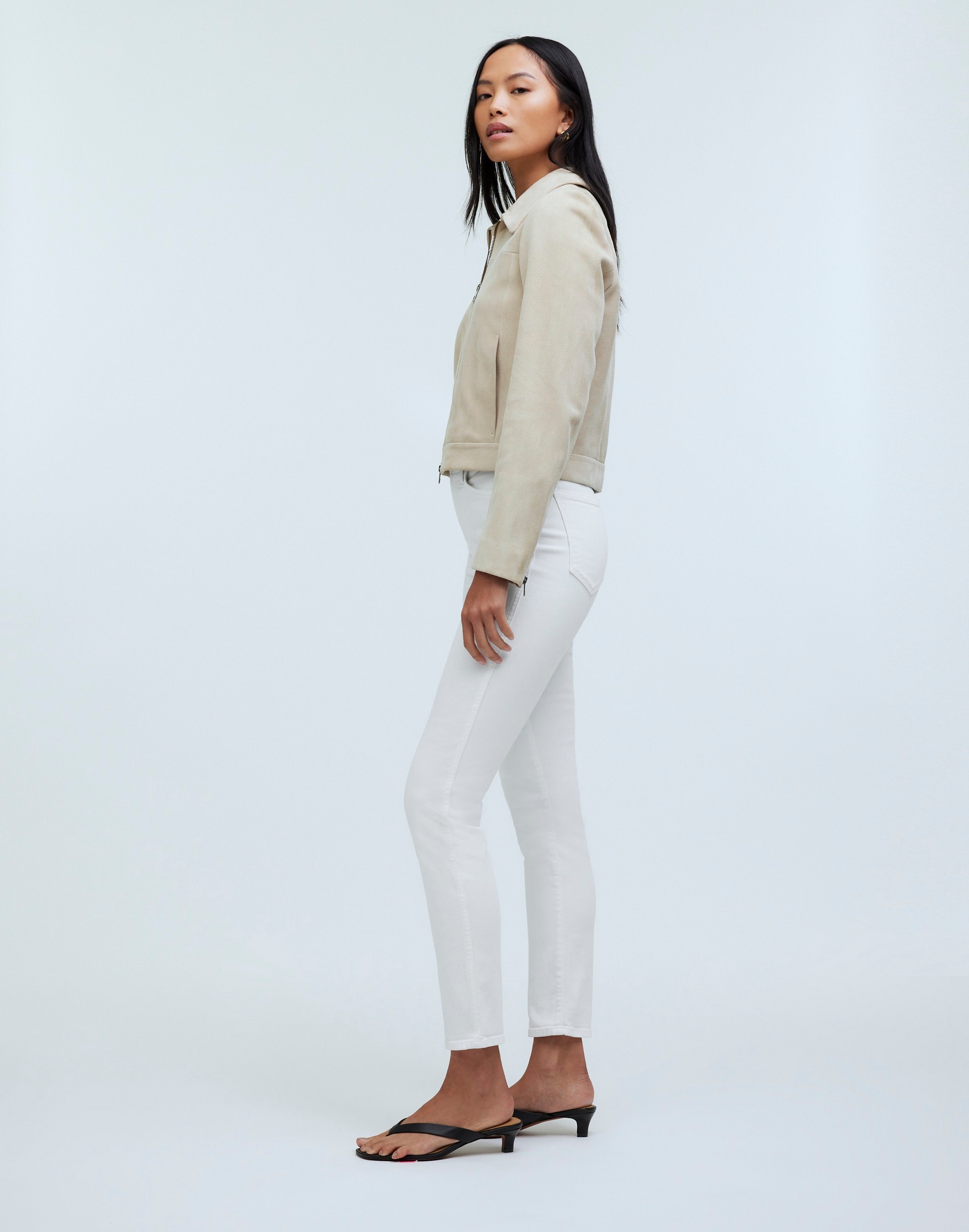 Stovepipe Jeans Pure White