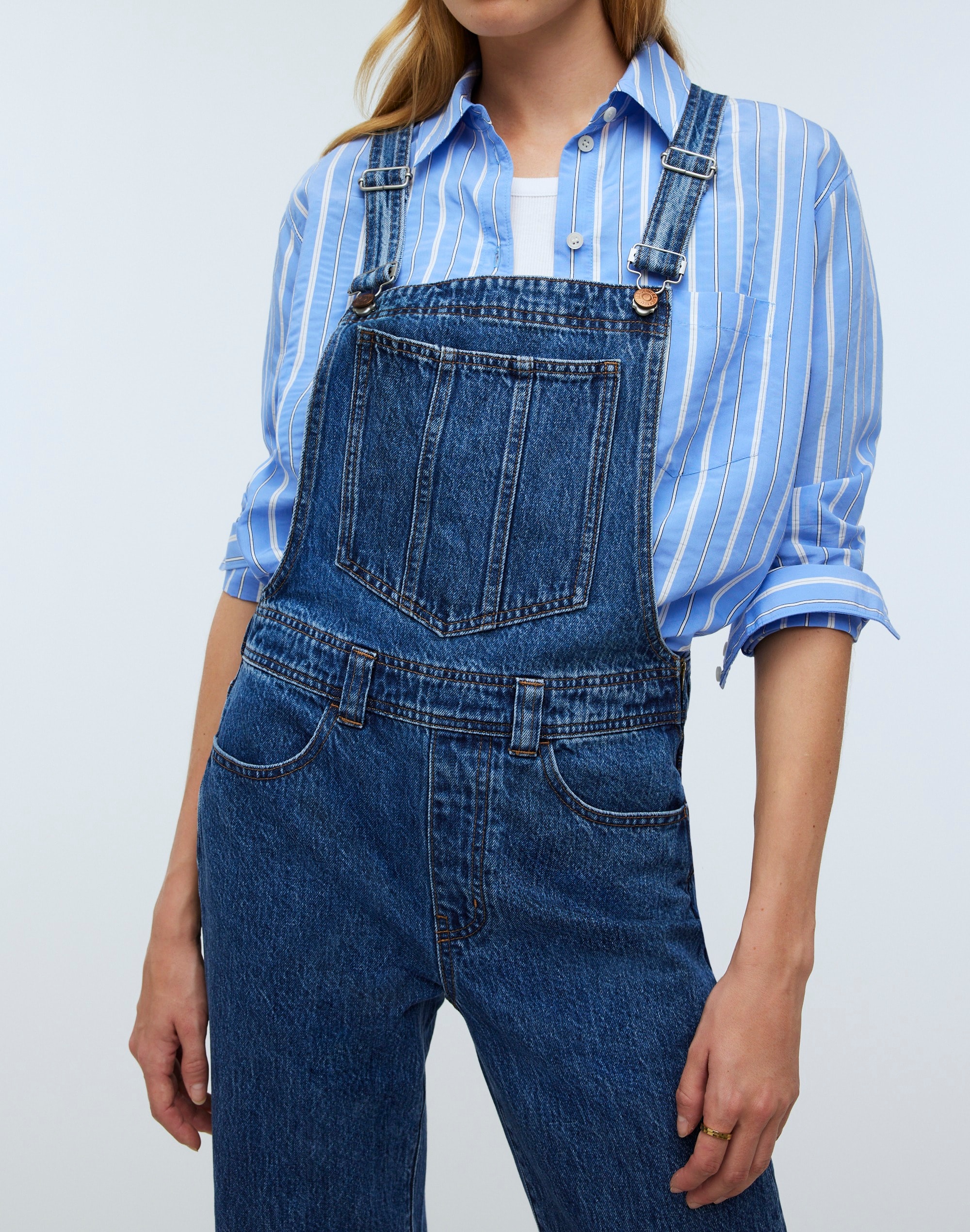 Low-Slung Straight Overalls Clifdon Wash | Madewell