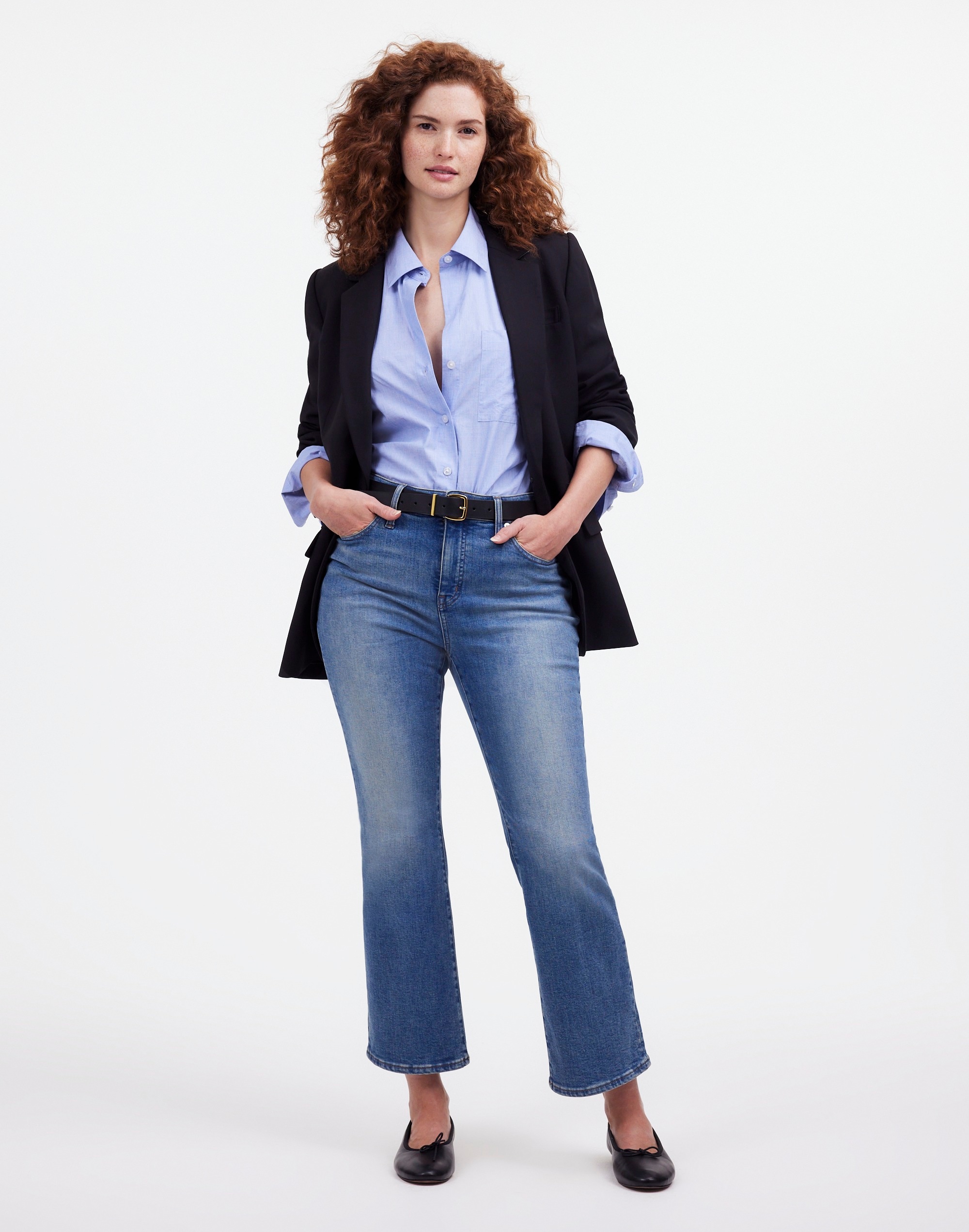Tall Curvy Kick Out Crop Jeans Oneida Wash