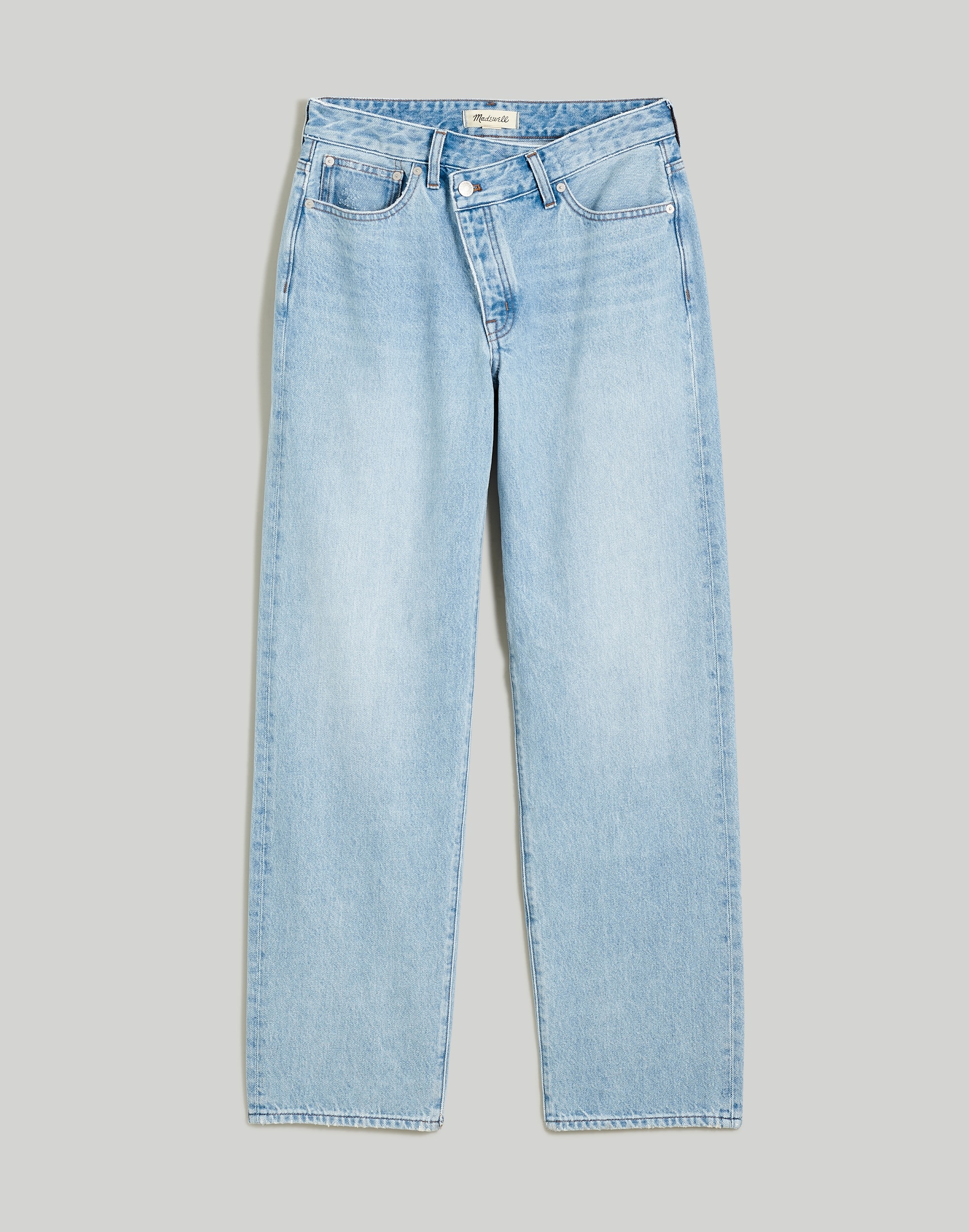 Curvy Low-Slung Straight Jeans Sevilla Wash: Cross-Tab Edition